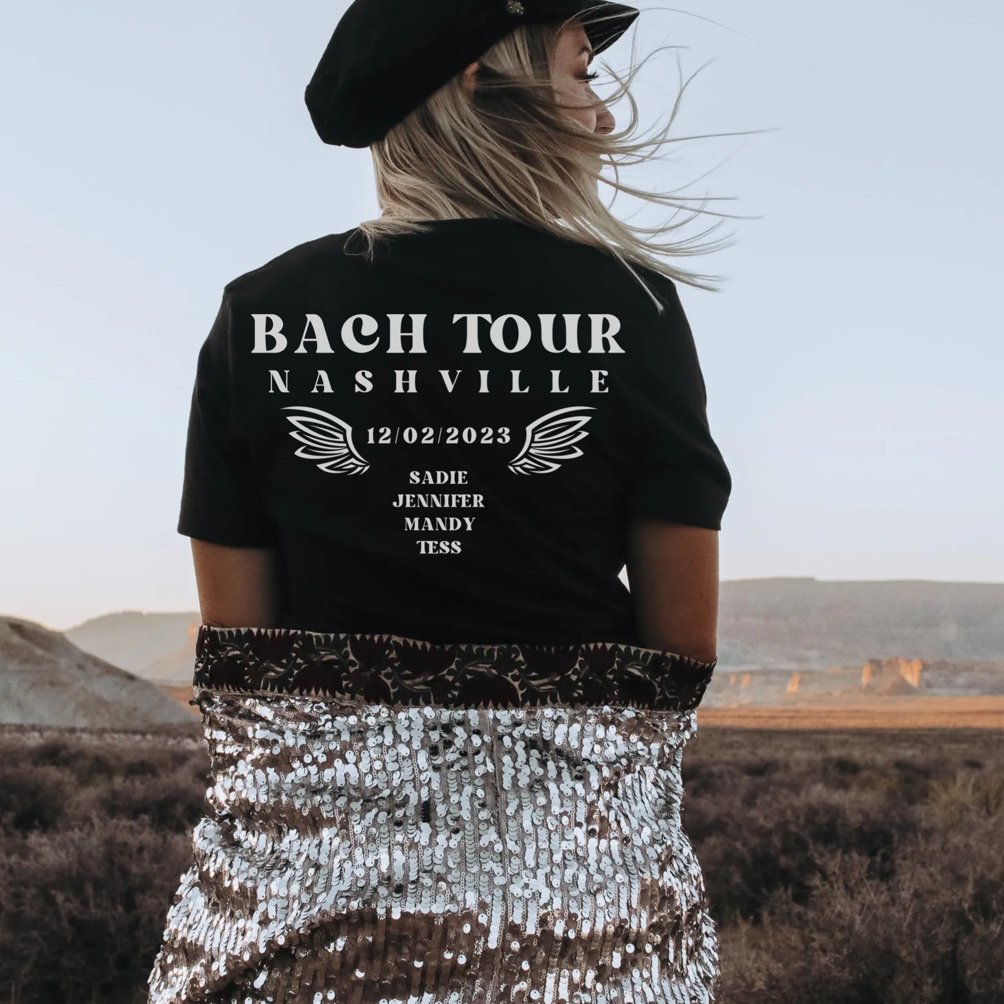 Retro Custom Bachelorette Shirt: Personalized Bach Party Fun image 2