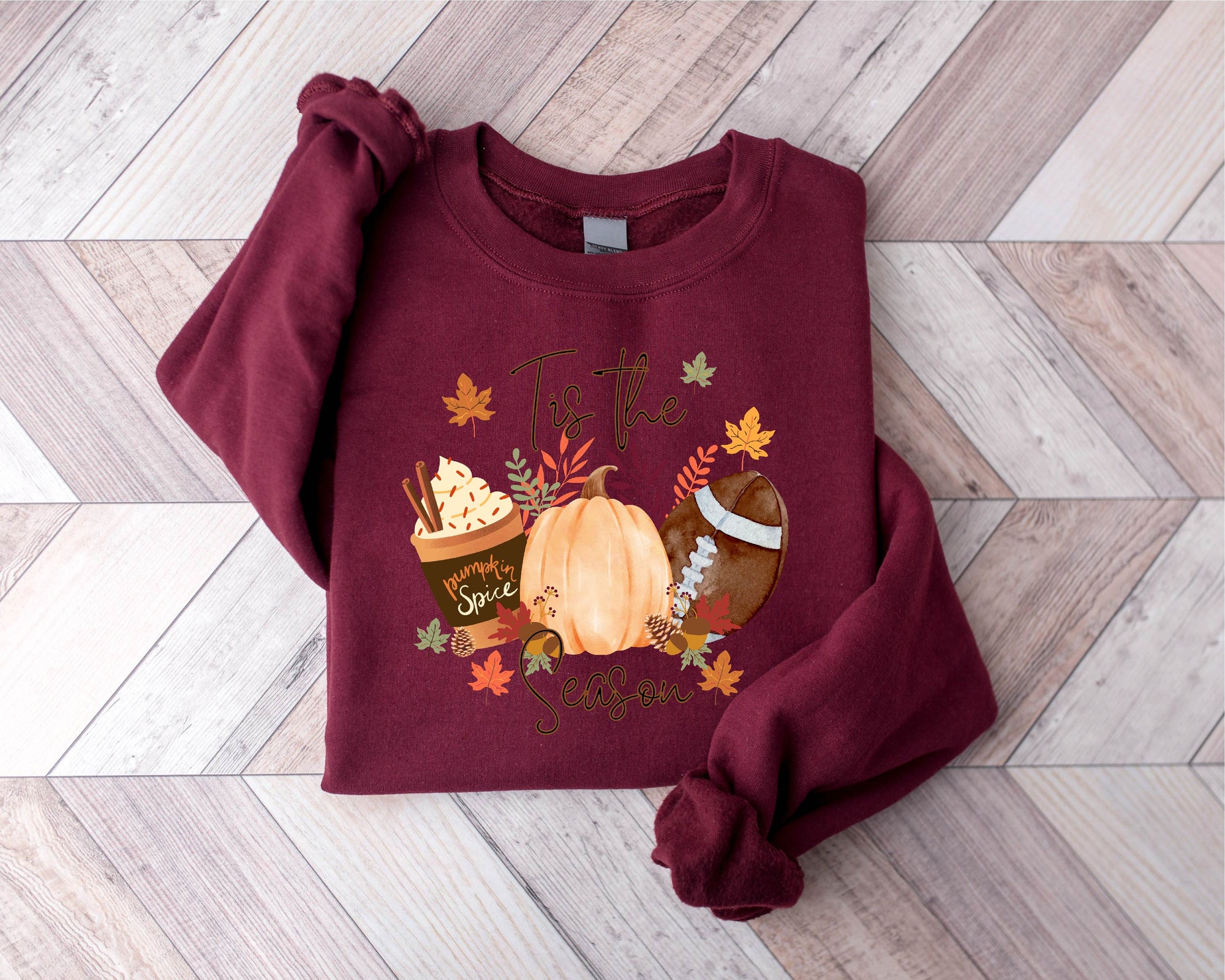 Autumn & Halloween Essentials: Sweatshirt Tee & Coffee Apparel image 2