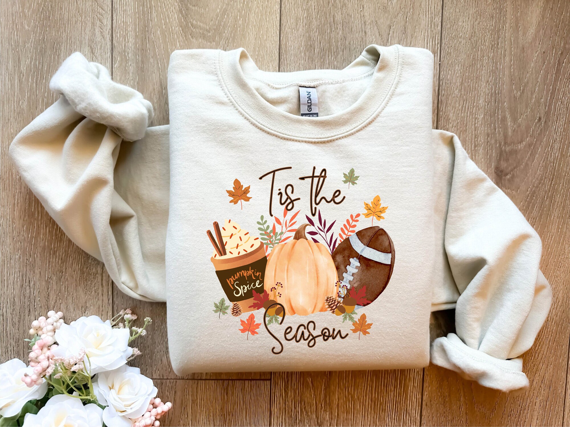 Autumn & Halloween Essentials: Sweatshirt Tee & Coffee Apparel image 0