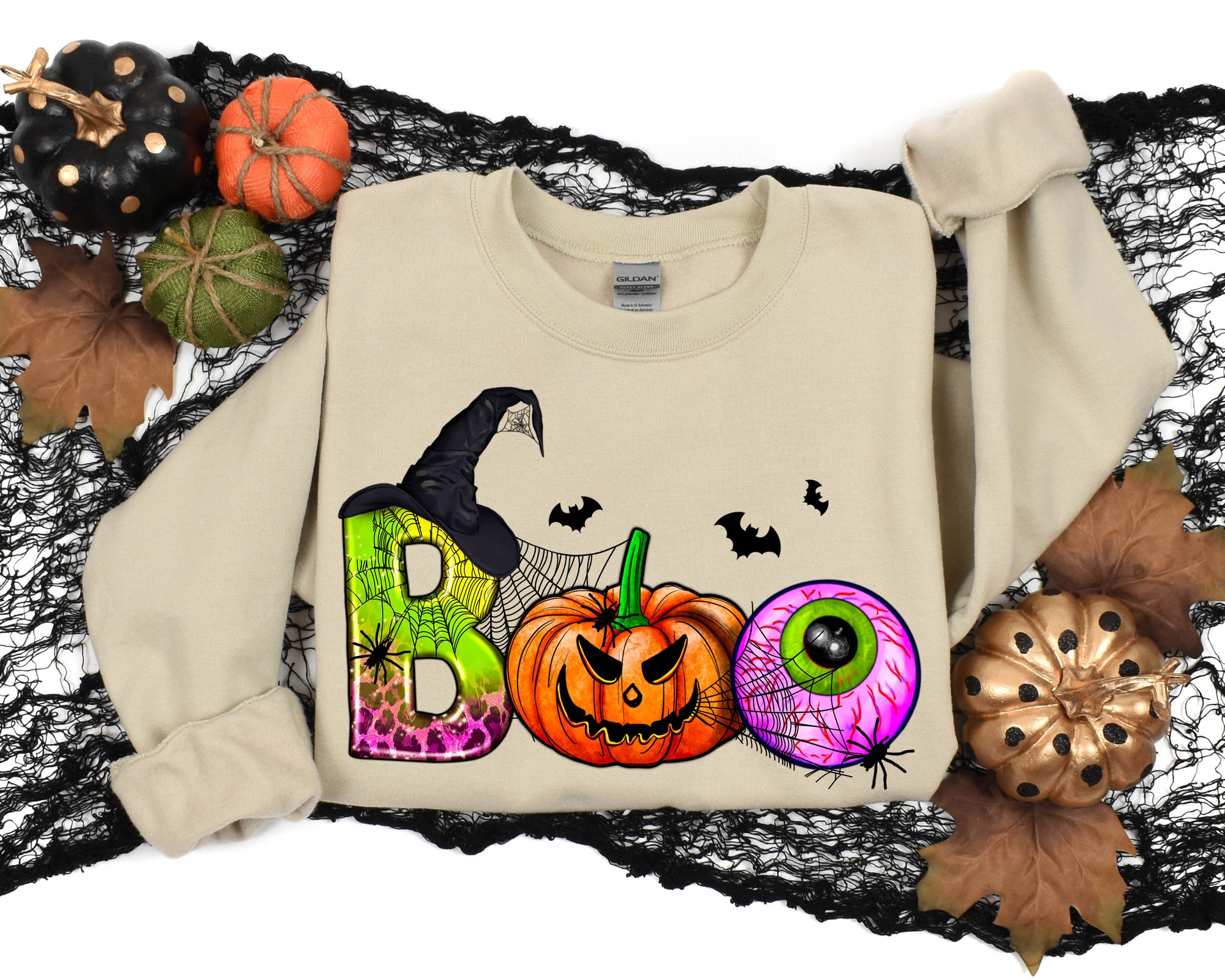 Halloween Boo Rainbow Party T-shirt image 3