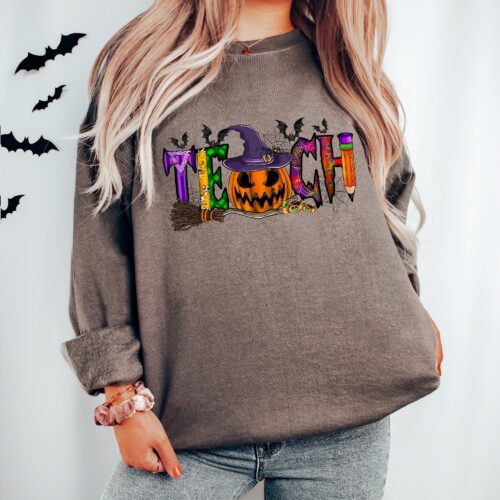 Halloween Teach Sweatshirt image 0