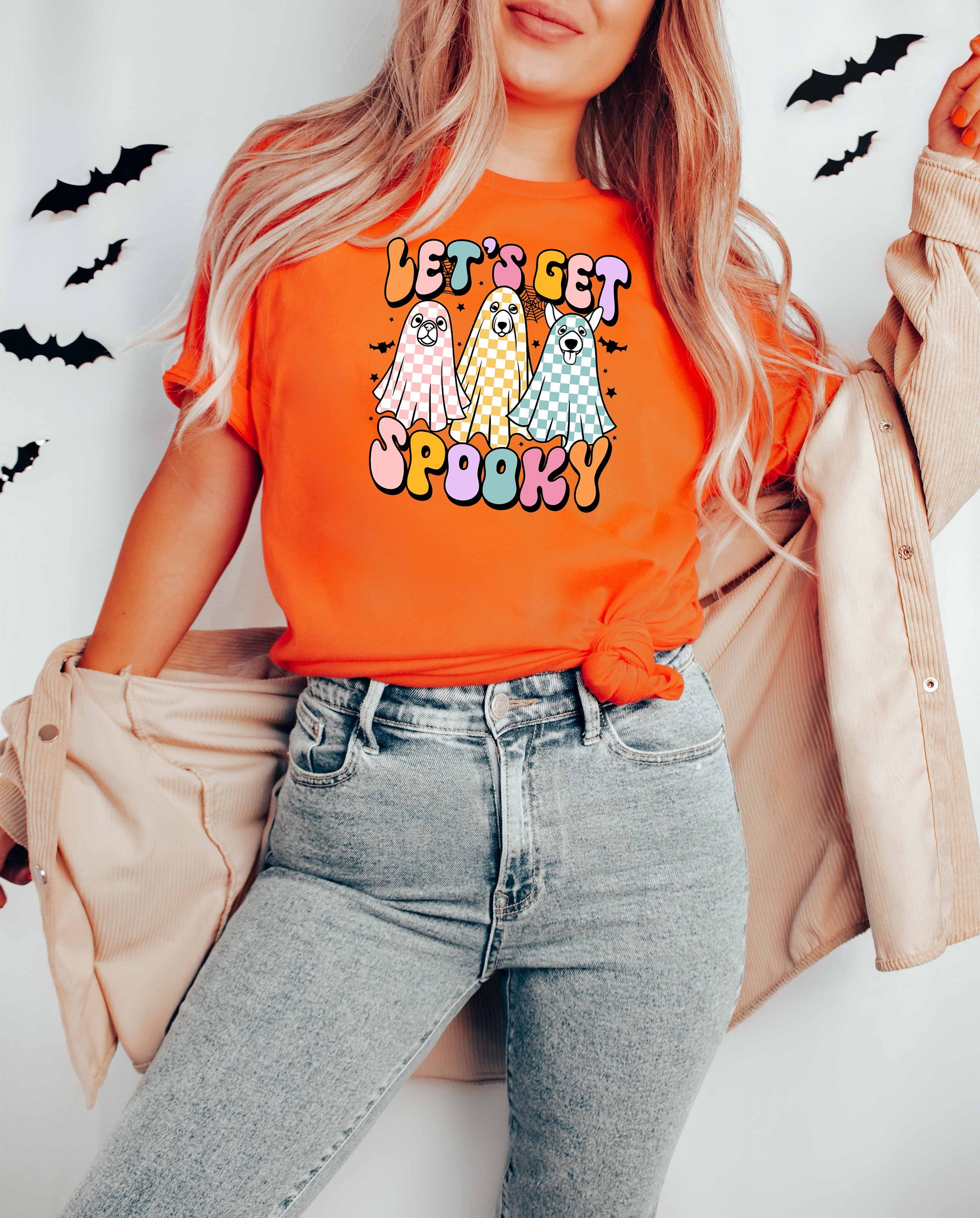 Let's Get Spooky Ghost Halloween Sweatshirt image 1