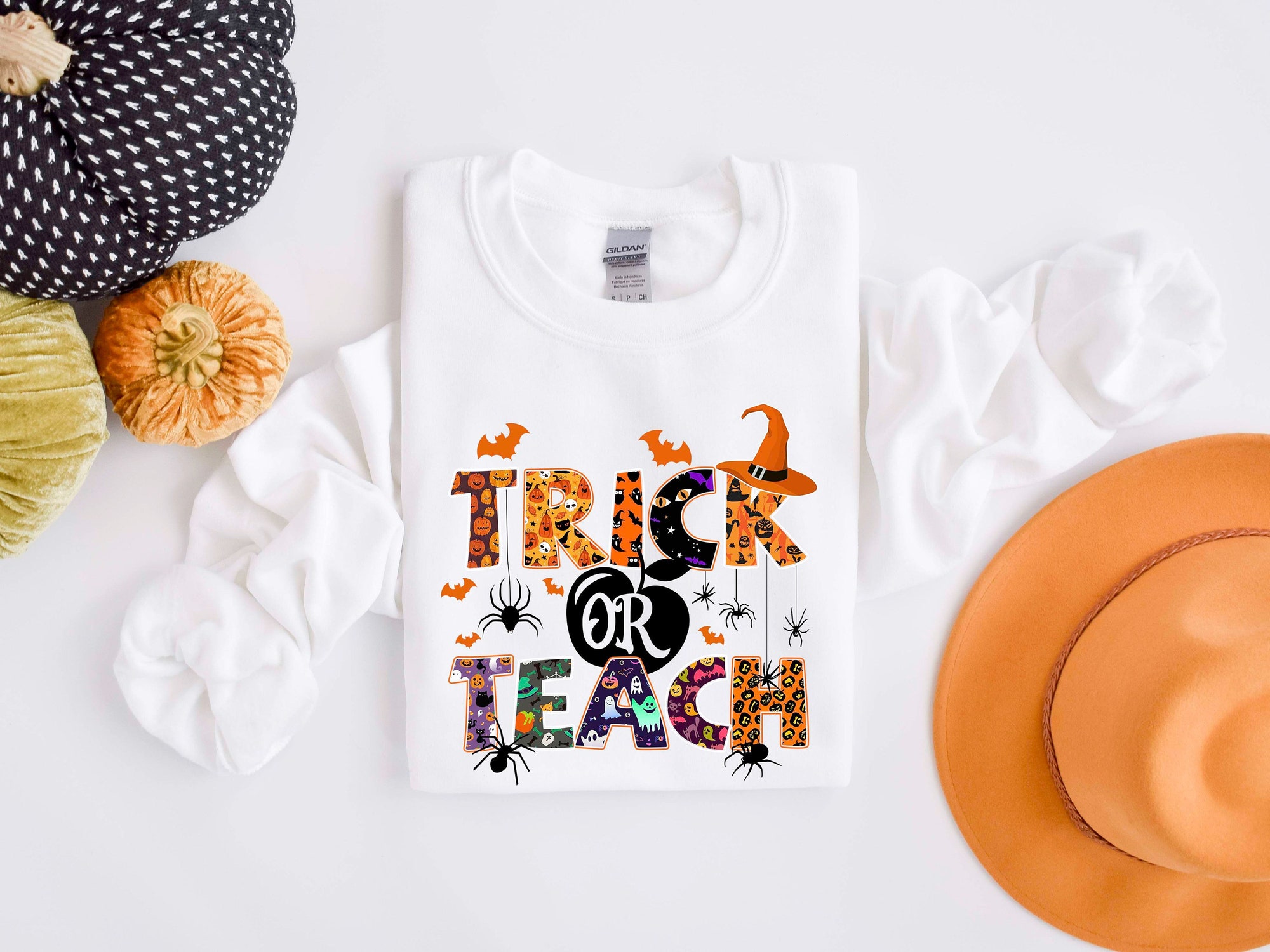 Trick Or Teach Halloween Sweatshirt image 0
