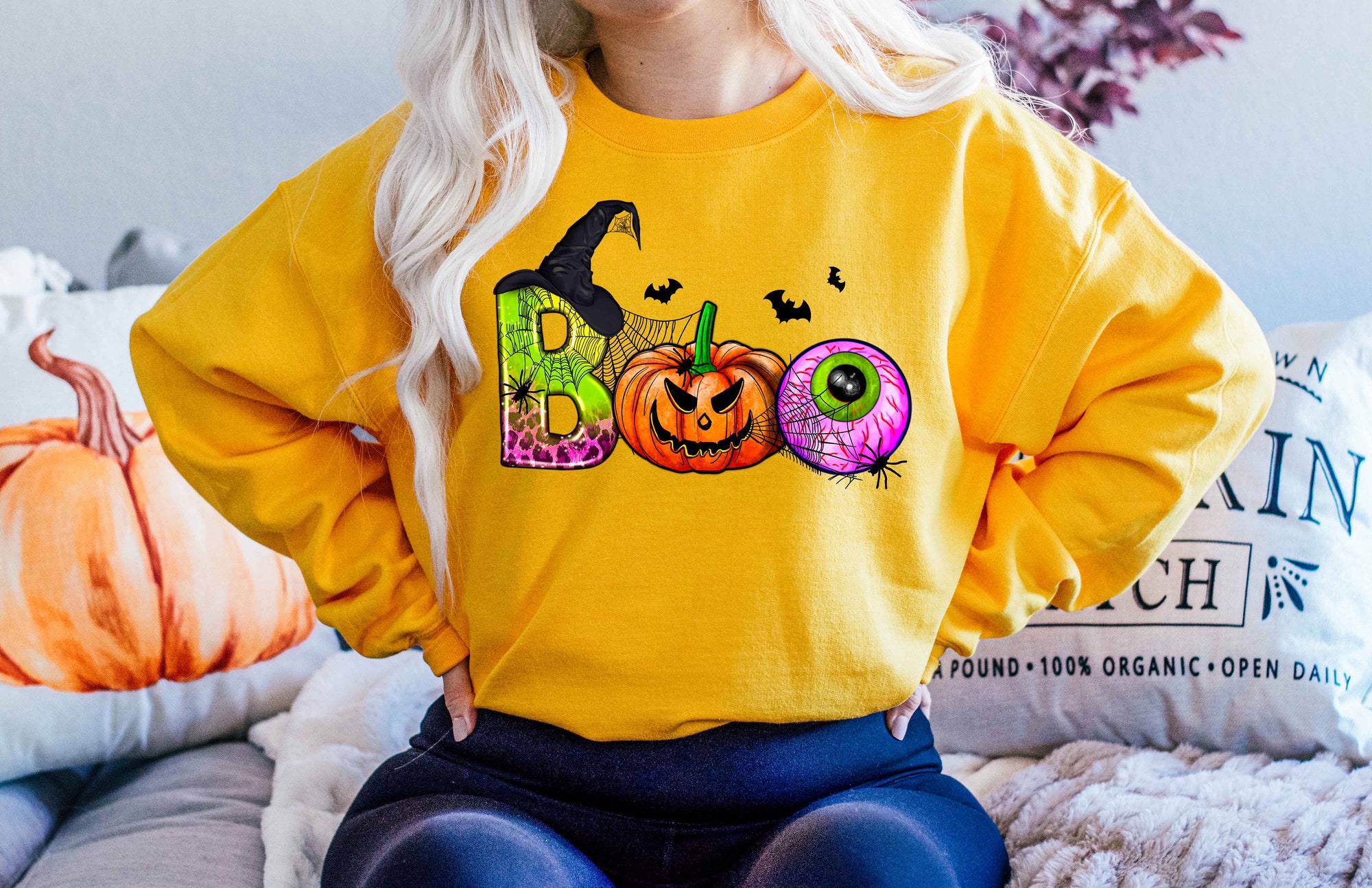 Halloween Boo Rainbow Party T-shirt image 4