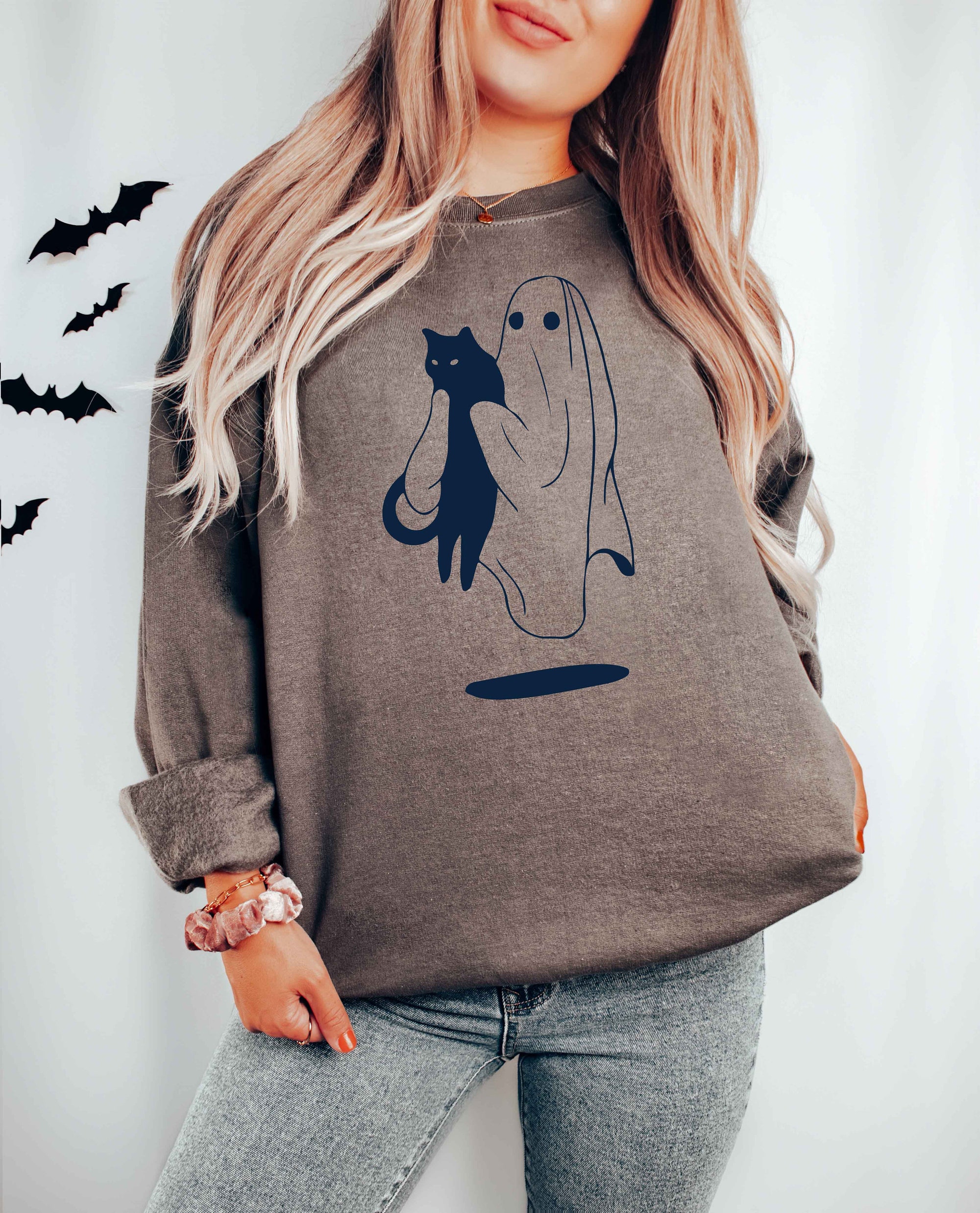 Halloween Cat Sweatshirt image 0