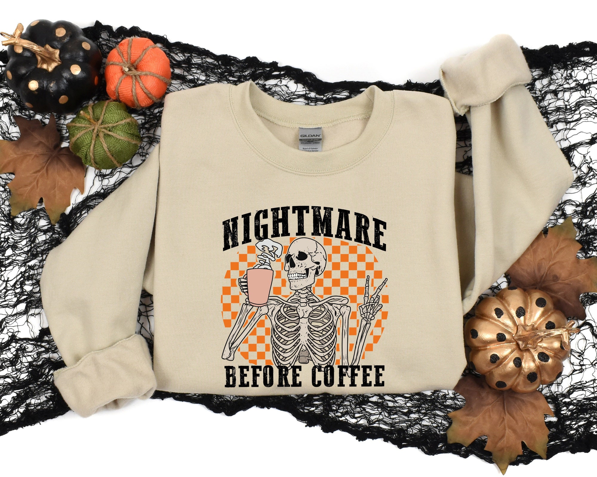 Nightmare Before Coffee Jack Halloween Sweatshirt image 0
