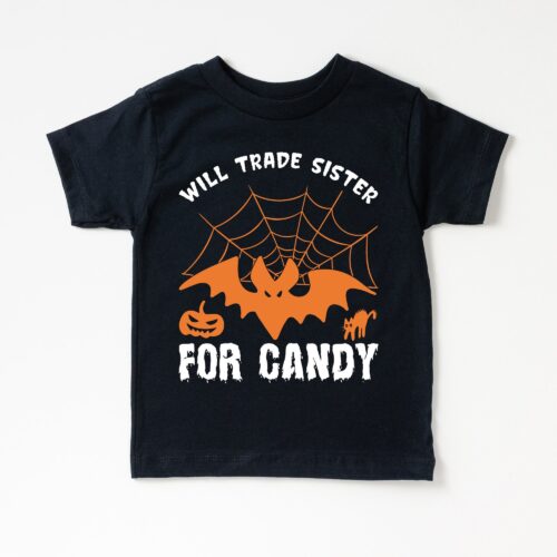 Trade Sister for Candy - Halloween Kids & Toddler Tee image 0