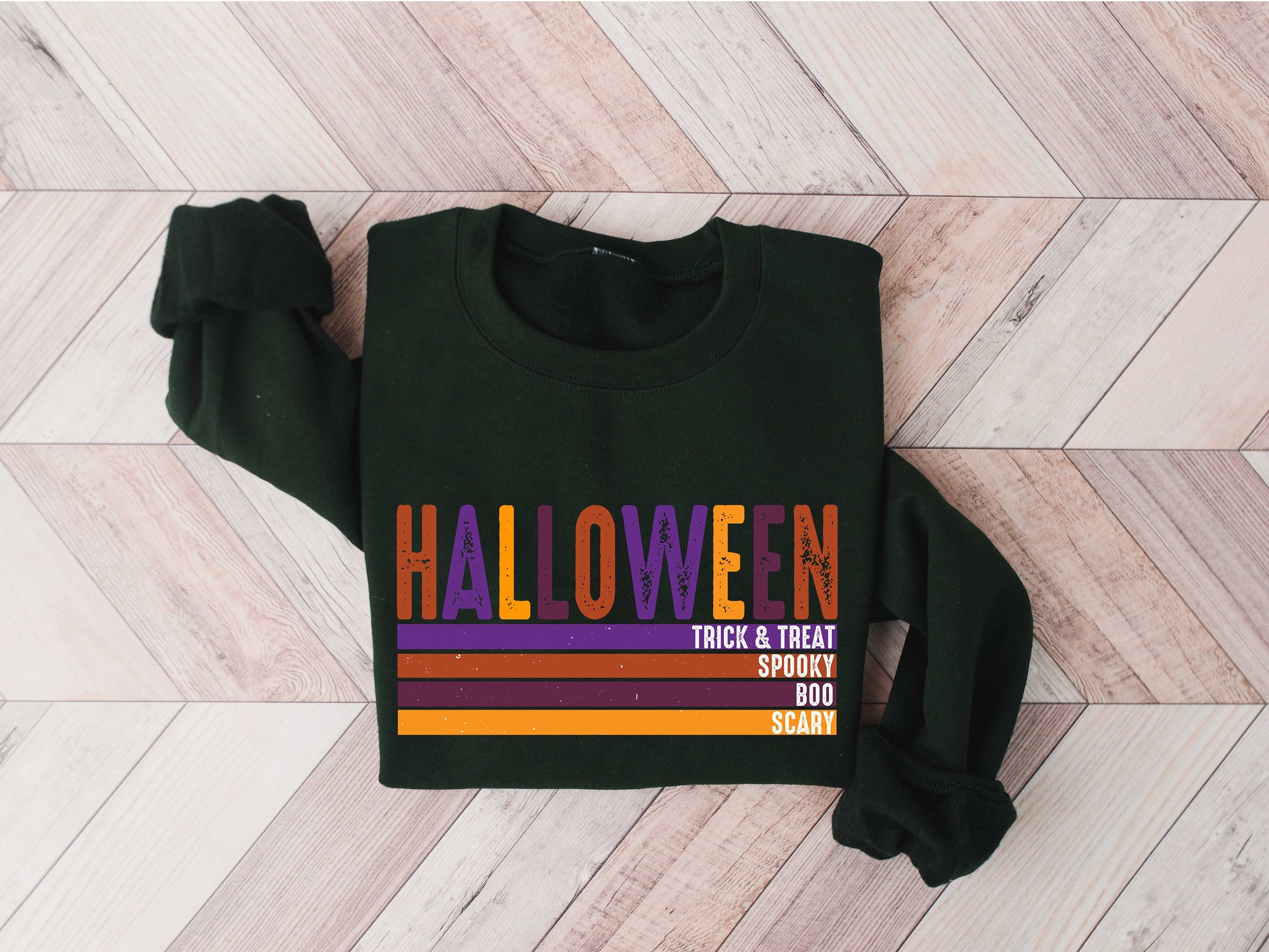 Halloween Trick Or Treat Sweatshirt image 3