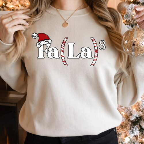 Fa La La Women's Christmas Sweatshirt: Holiday Crewneck & Gift Idea image 0