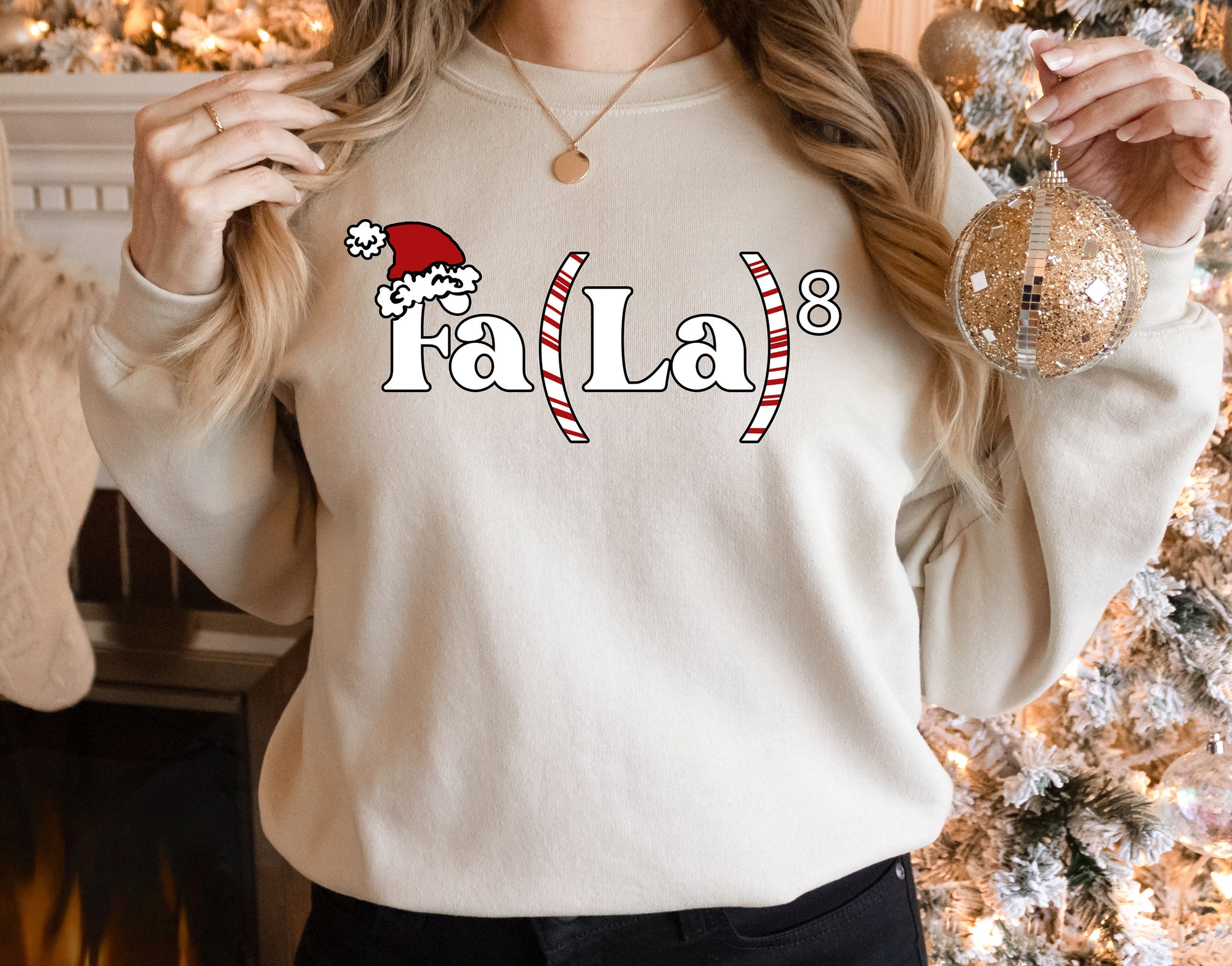 Fa La La Women's Christmas Sweatshirt: Holiday Crewneck & Gift Idea image 0