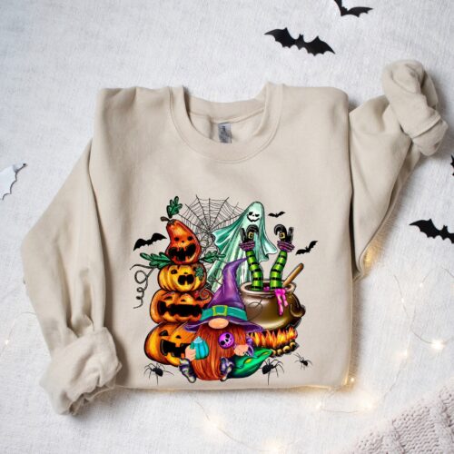 Halloween Pumpkin Gnomes Sweatshirt image 0