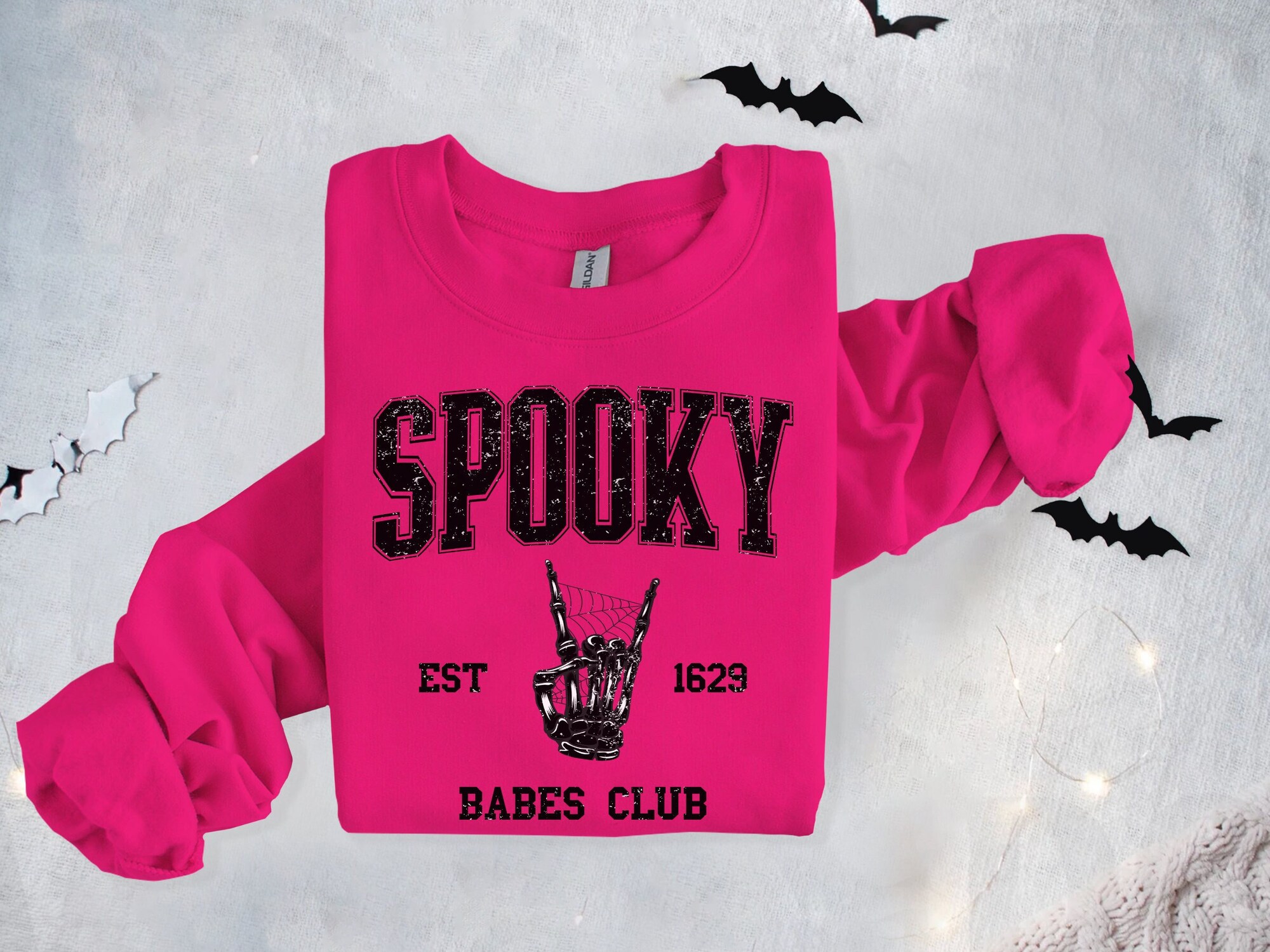 Spooky Babes Club Sweatshirt - Halloween Tee for Women image 1