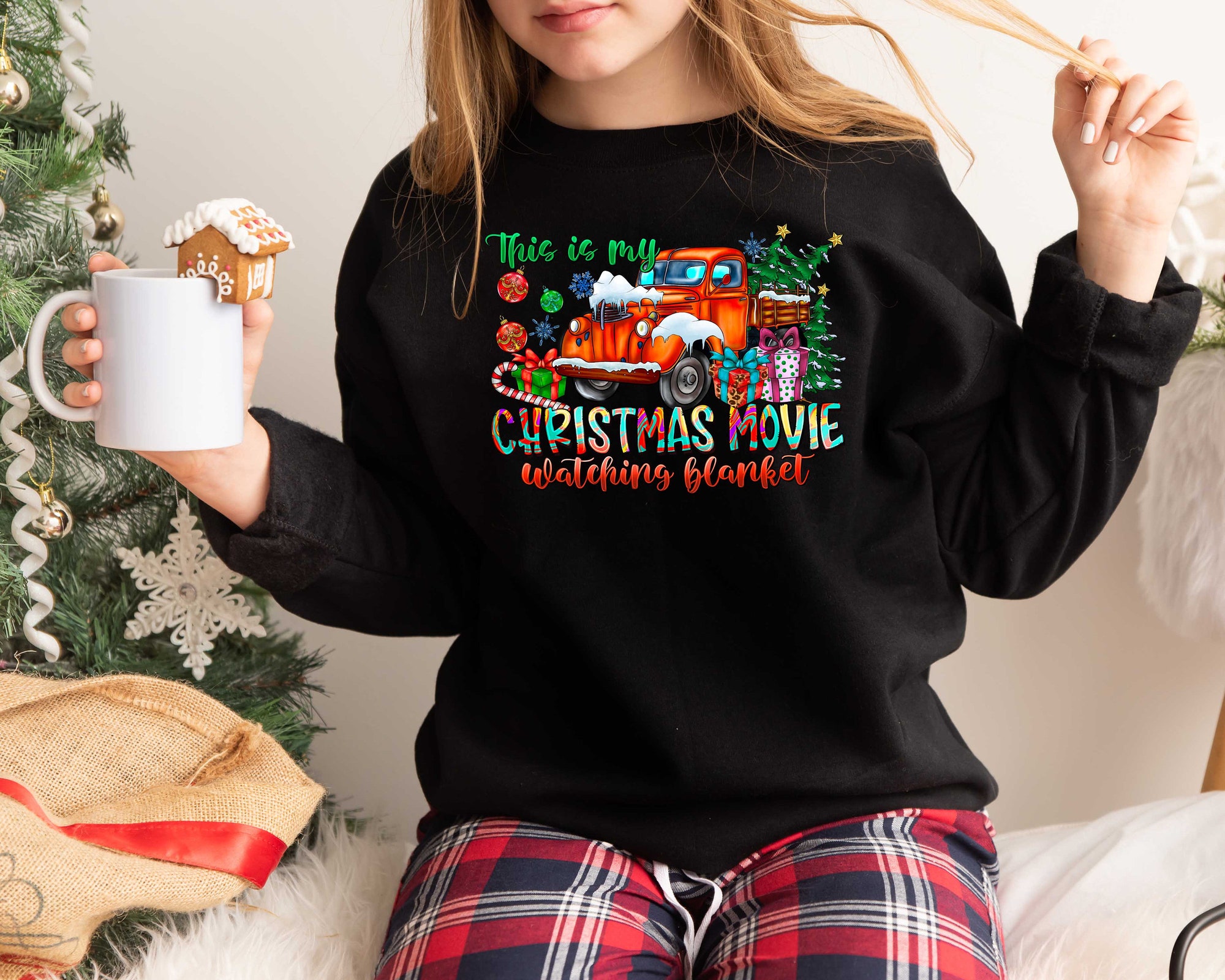 This Is My Movie Watching Sweatshirt: Christmas Hoodie Holiday Spirit Gift image 1