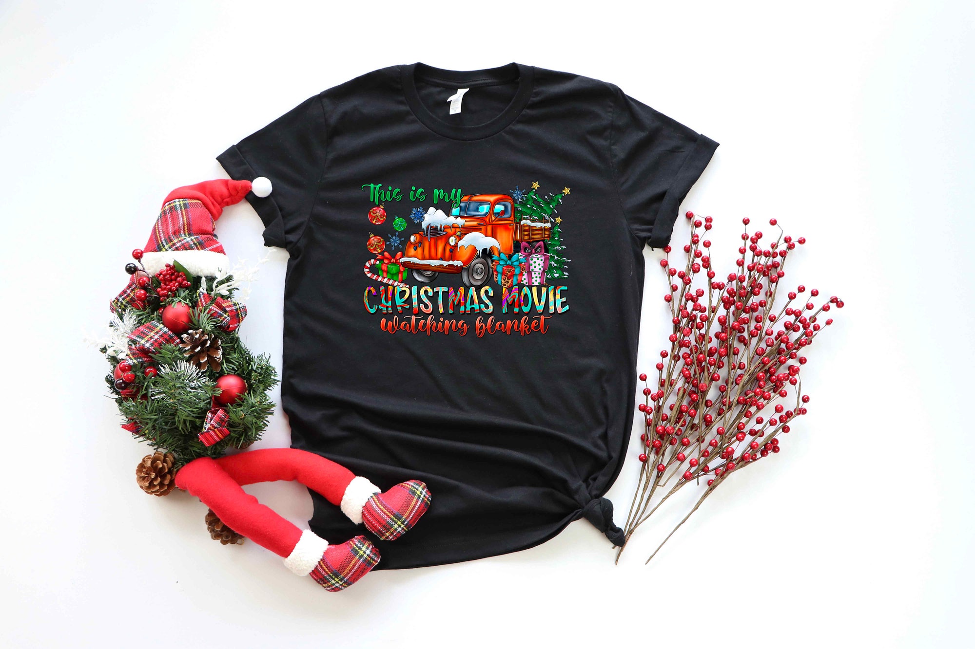 This Is My Movie Watching Sweatshirt: Christmas Hoodie Holiday Spirit Gift image 3