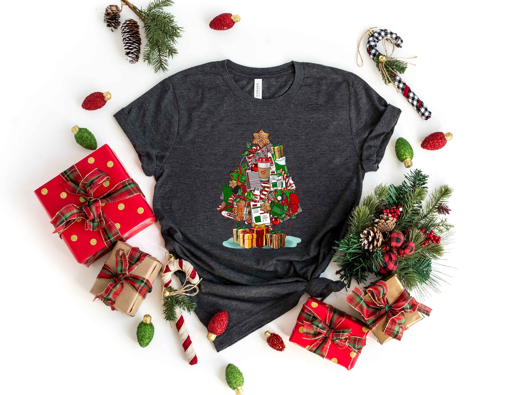 Nurse Christmas Tree: Nursing Sweatshirt & Gift for Women image 4