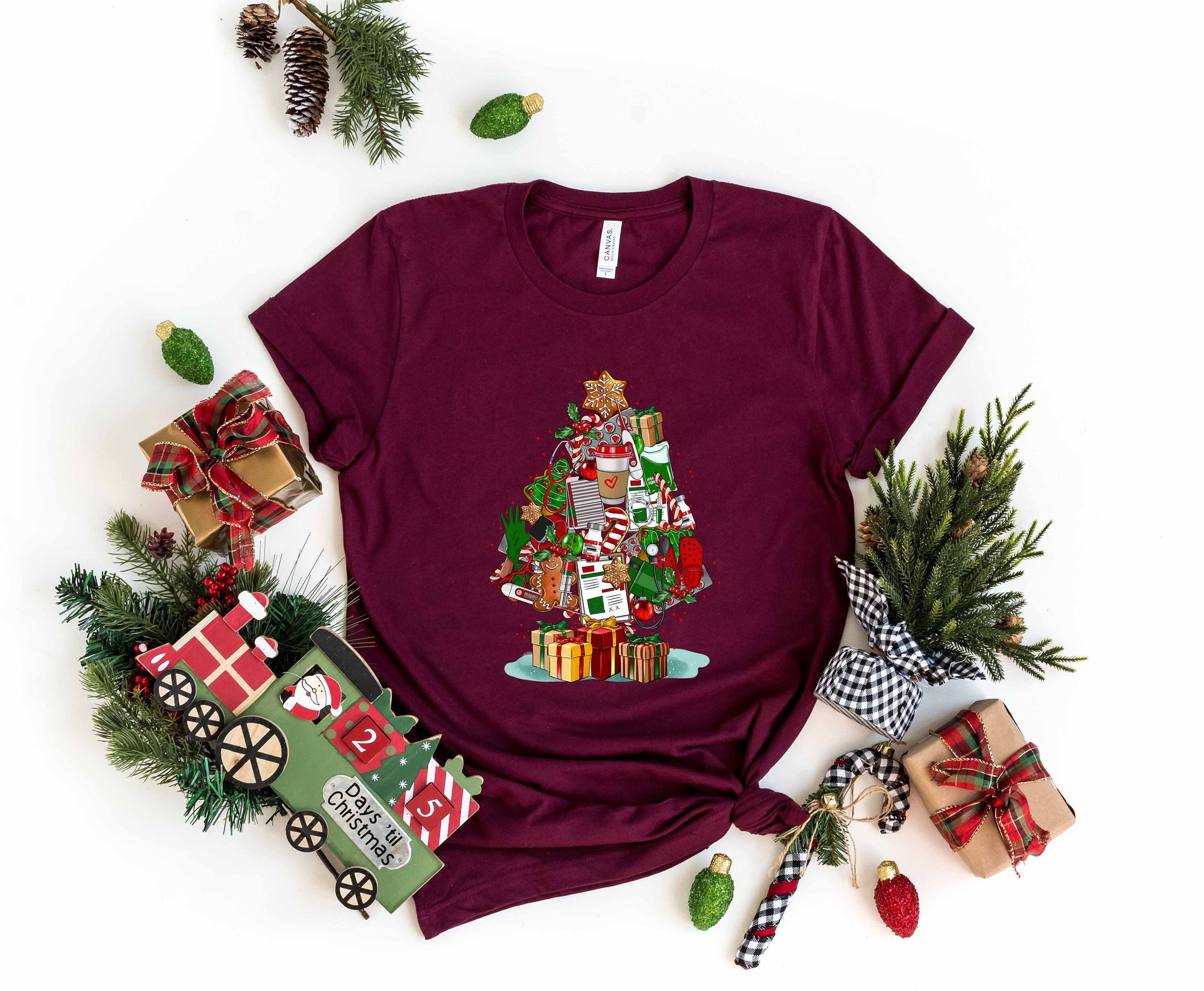 Nurse Christmas Tree: Nursing Sweatshirt & Gift for Women image 0