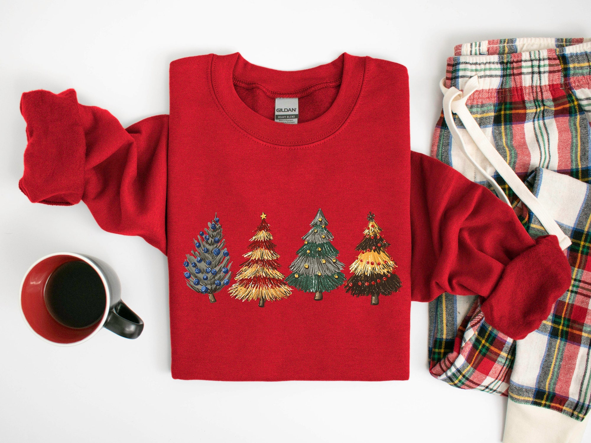 Christmas Tree Sweatshirt | Cake Sweater & Party Tee for Holidays image 3