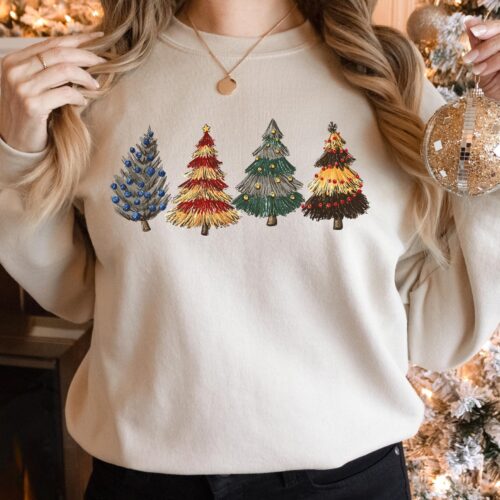 Christmas Tree Sweatshirt | Cake Sweater & Party Tee for Holidays image 0