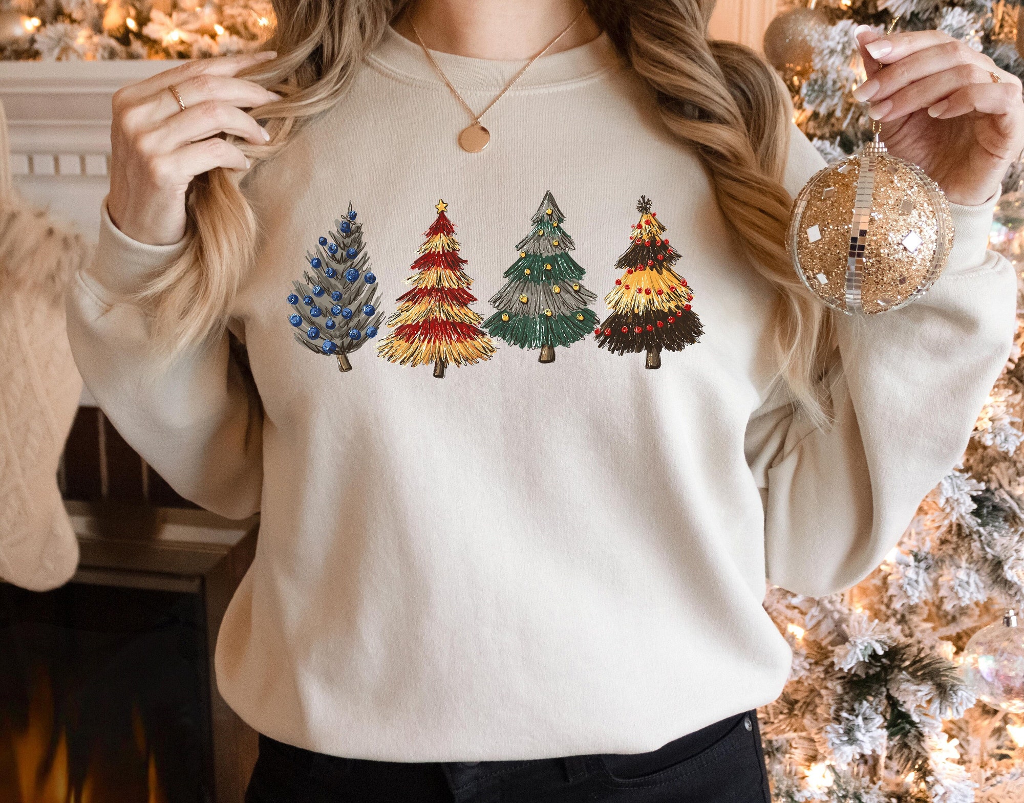 Christmas Tree Sweatshirt | Cake Sweater & Party Tee for Holidays image 0