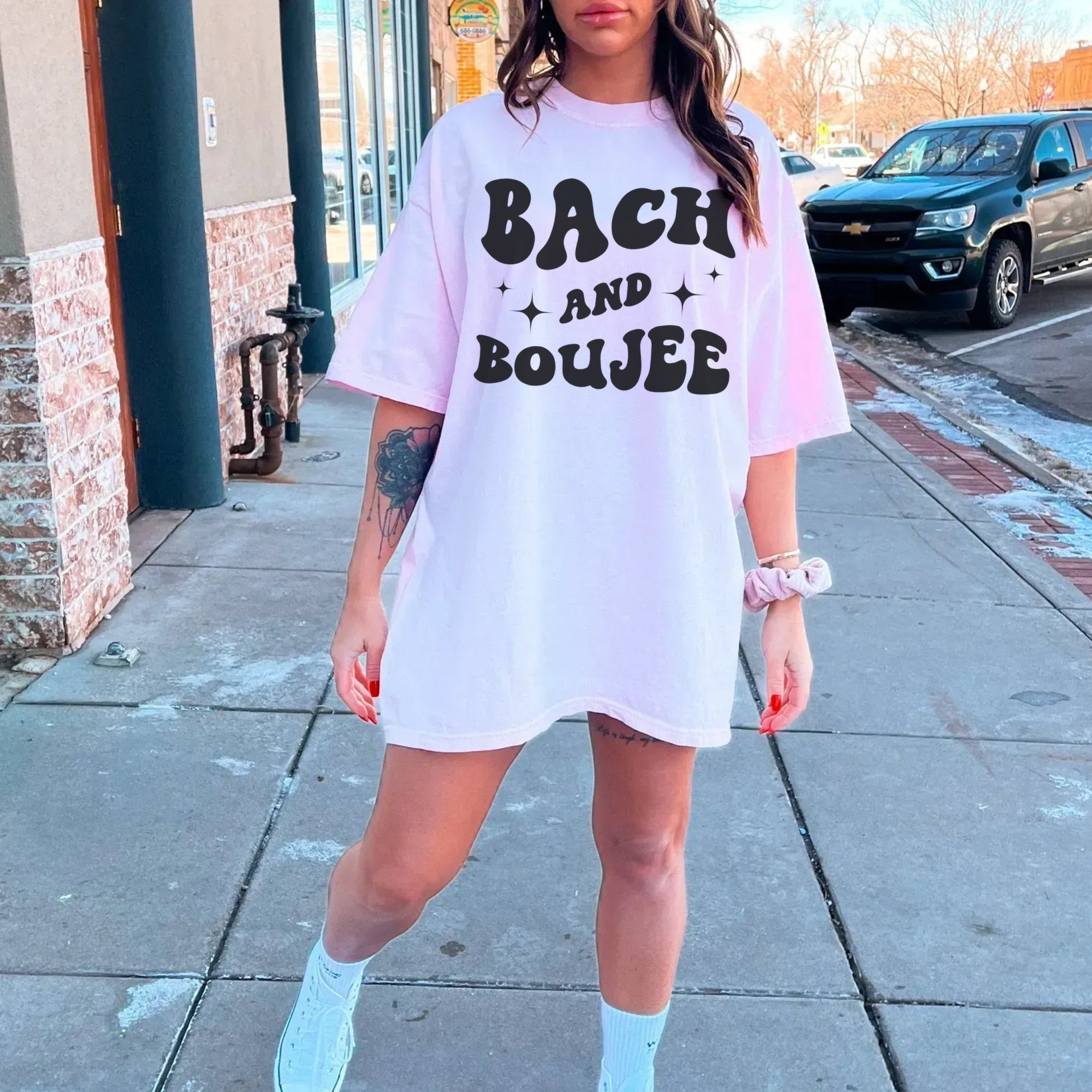 Bach & Boujee: Retro Bachelorette Party Shirts for Bride & Squad image 6