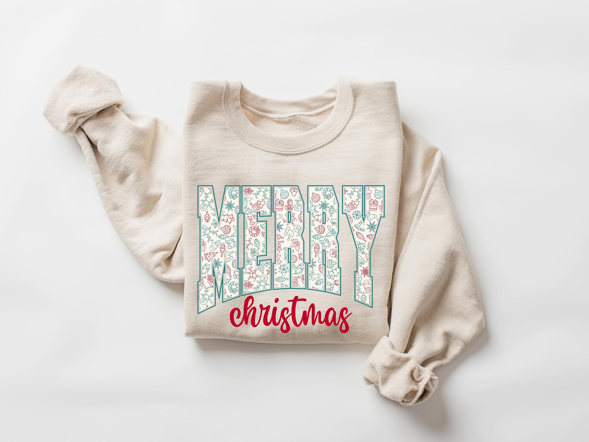 Christmas Sweatshirt Women Festive Holiday Gift image 2