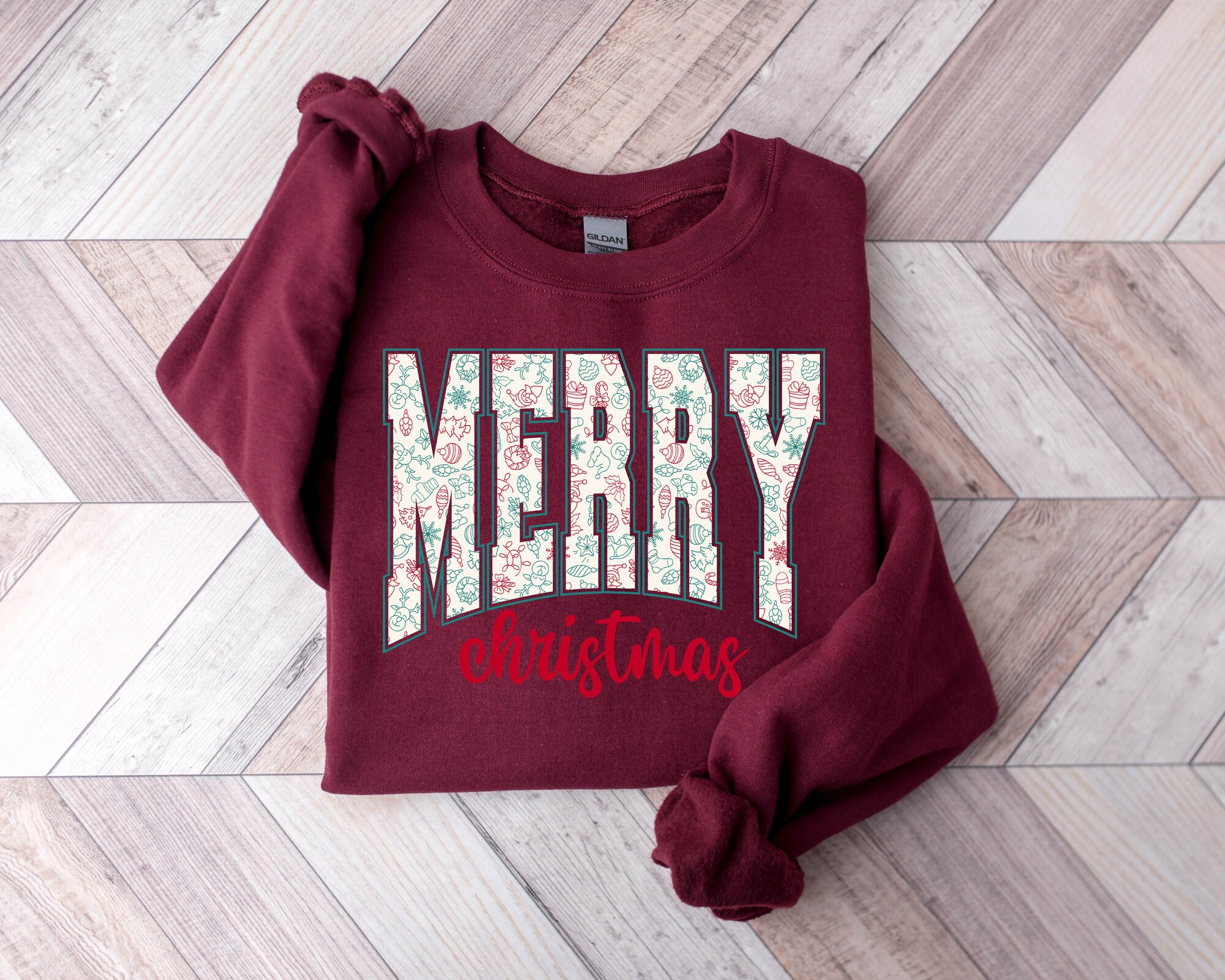 Christmas Sweatshirt Women Festive Holiday Gift image 3