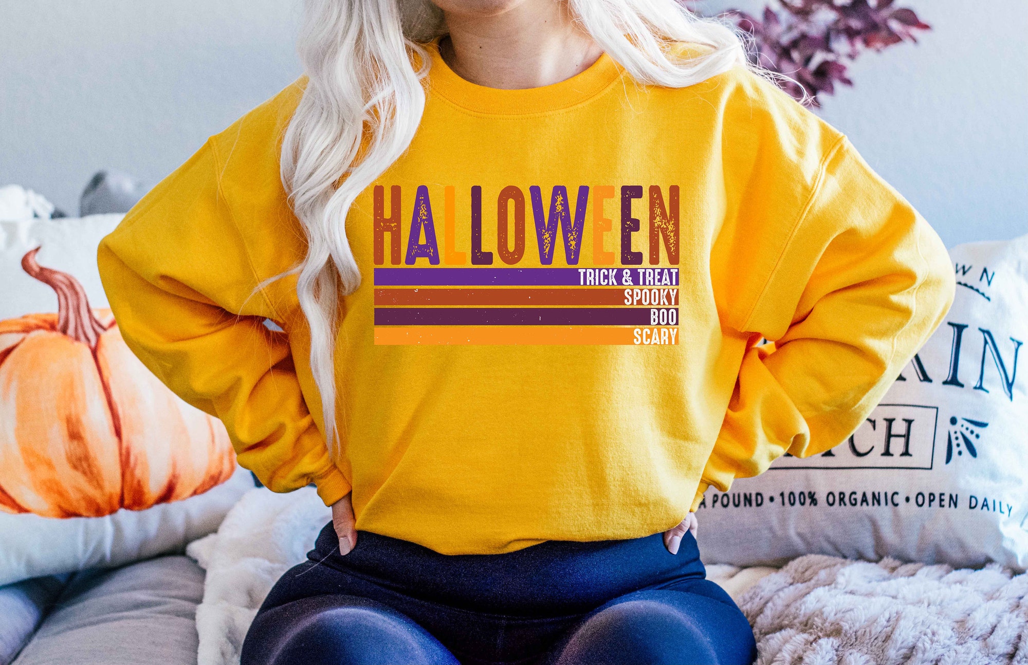 Halloween Trick Or Treat Sweatshirt image 2