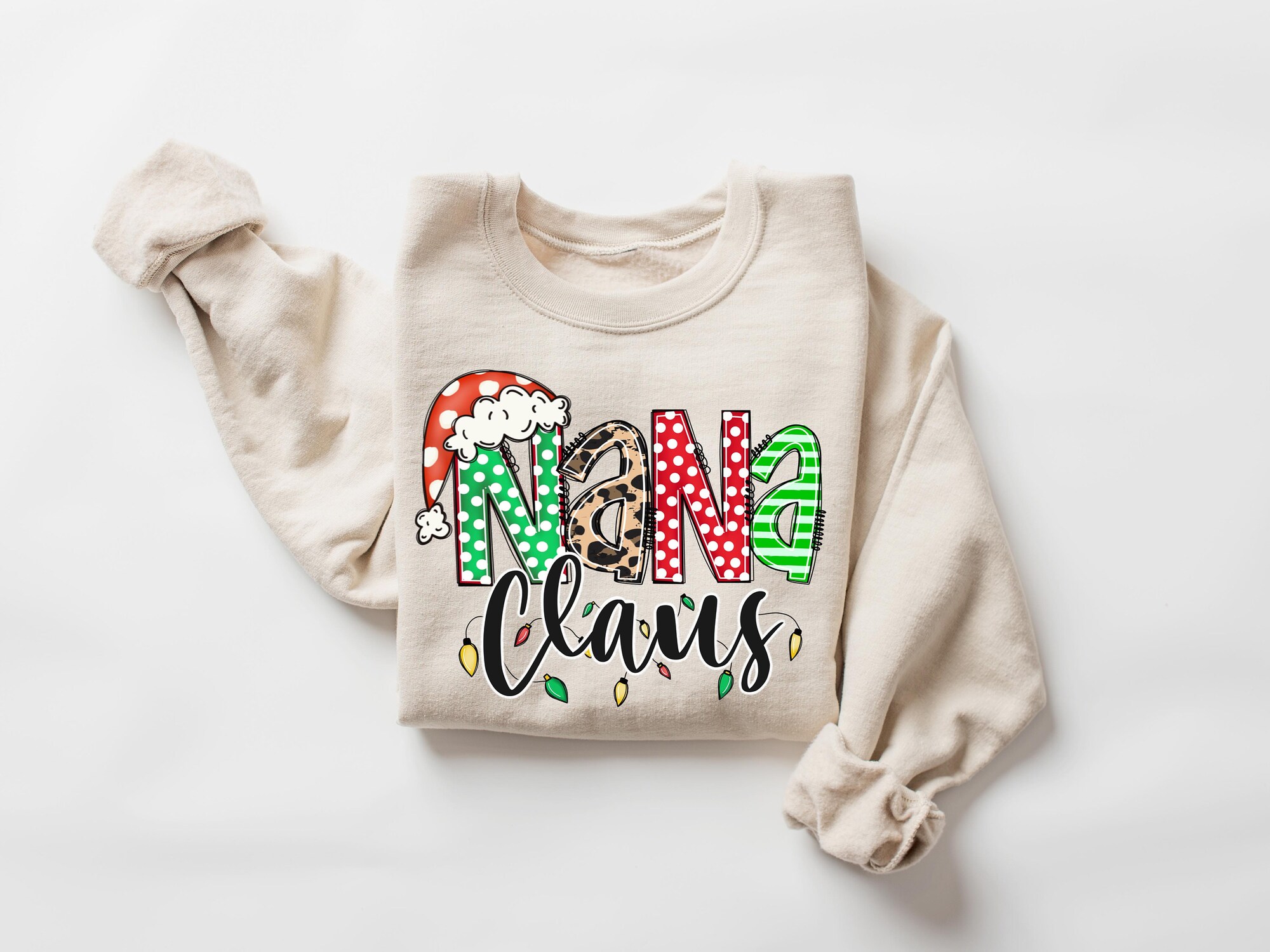 Nana Claus Gift Sweatshirt Nana Christmas Sweater image 3