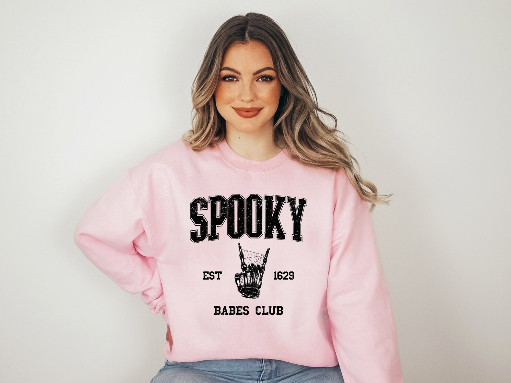 Spooky Babes Club Sweatshirt - Halloween Tee for Women image 4