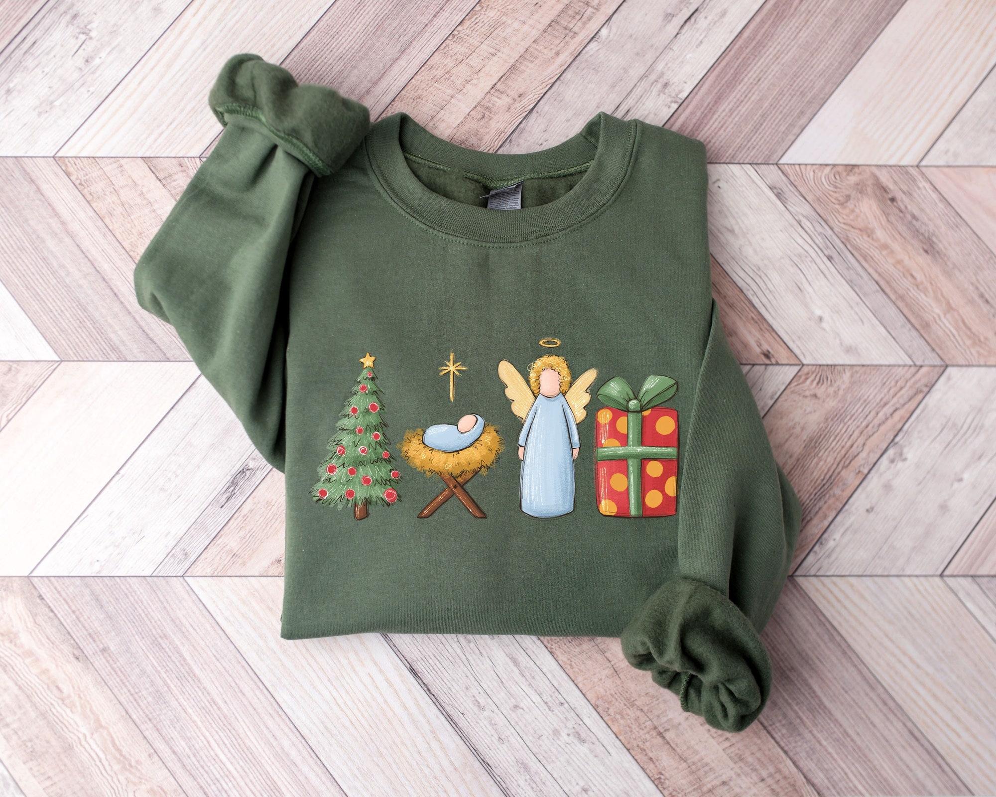 True Story Sweatshirt | Christmas Nativity & Jesus Shirt image 0