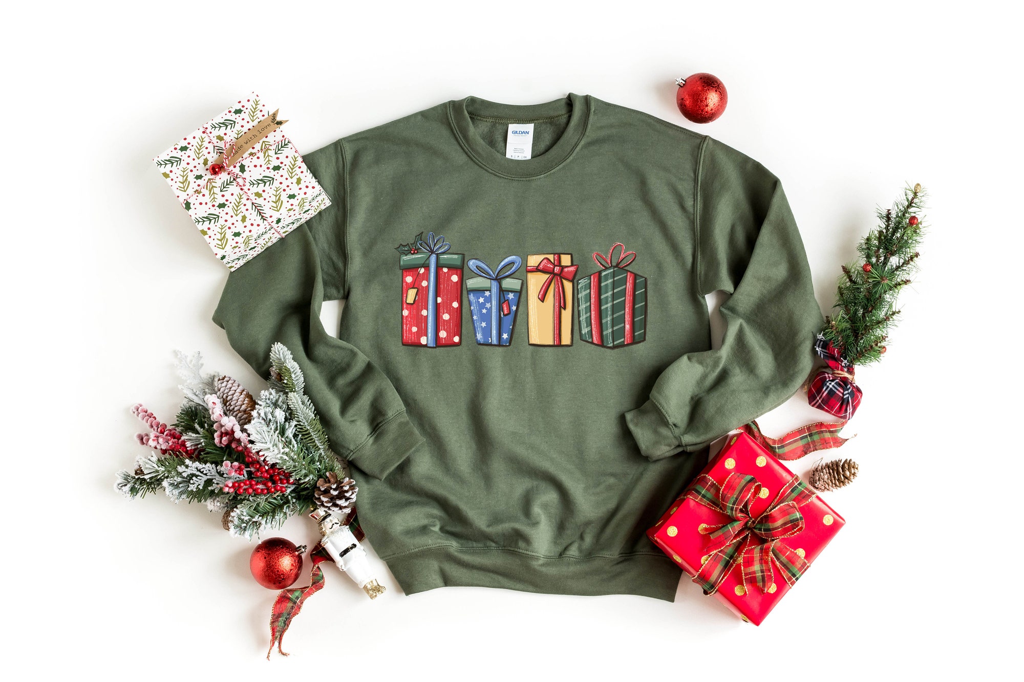 Christmas Holiday Gift Sweatshirt | Peppermint Latte & Winter Cozy Shirt image 3