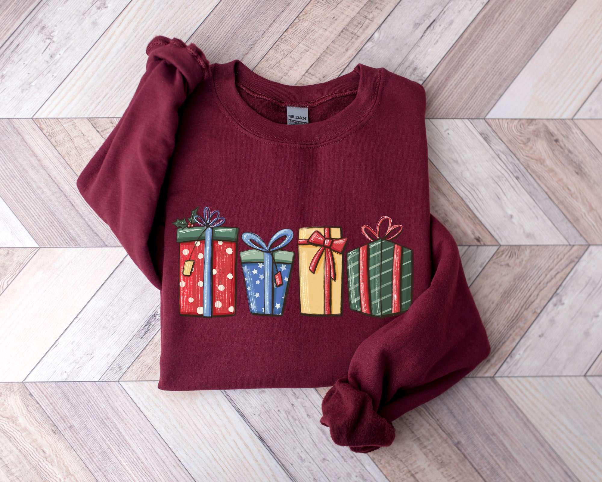 Christmas Holiday Gift Sweatshirt | Peppermint Latte & Winter Cozy Shirt image 2