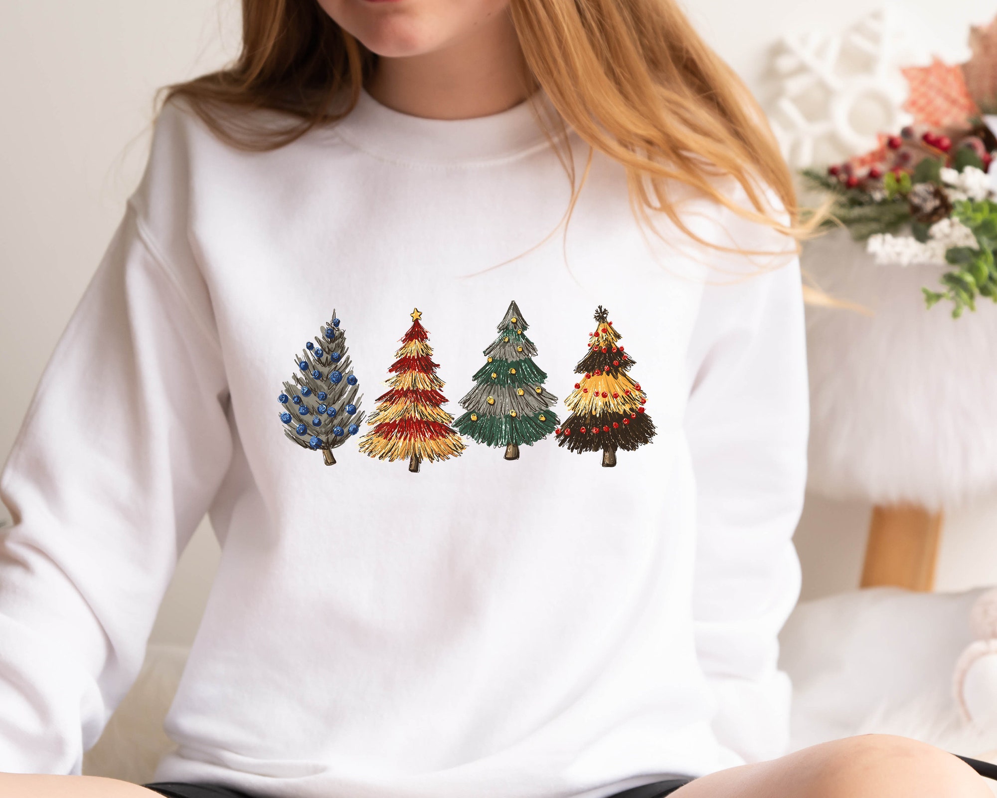 Christmas Tree Sweatshirt | Cake Sweater & Party Tee for Holidays image 1