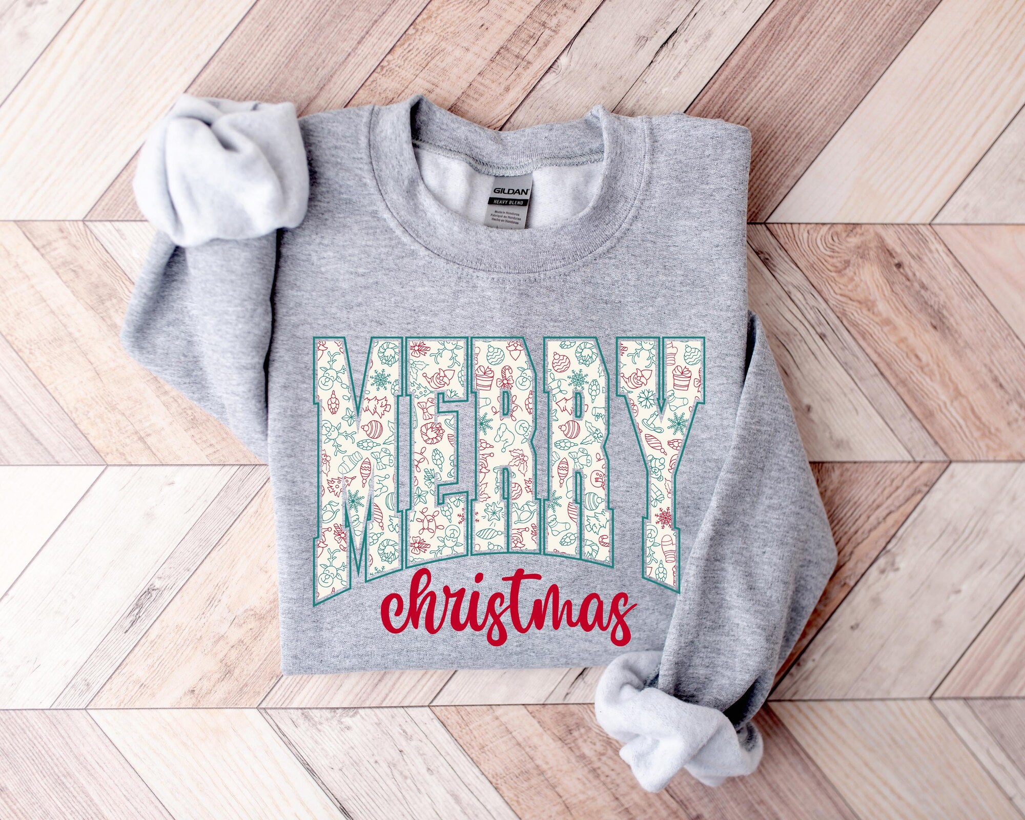 Christmas Sweatshirt Women Festive Holiday Gift image 1