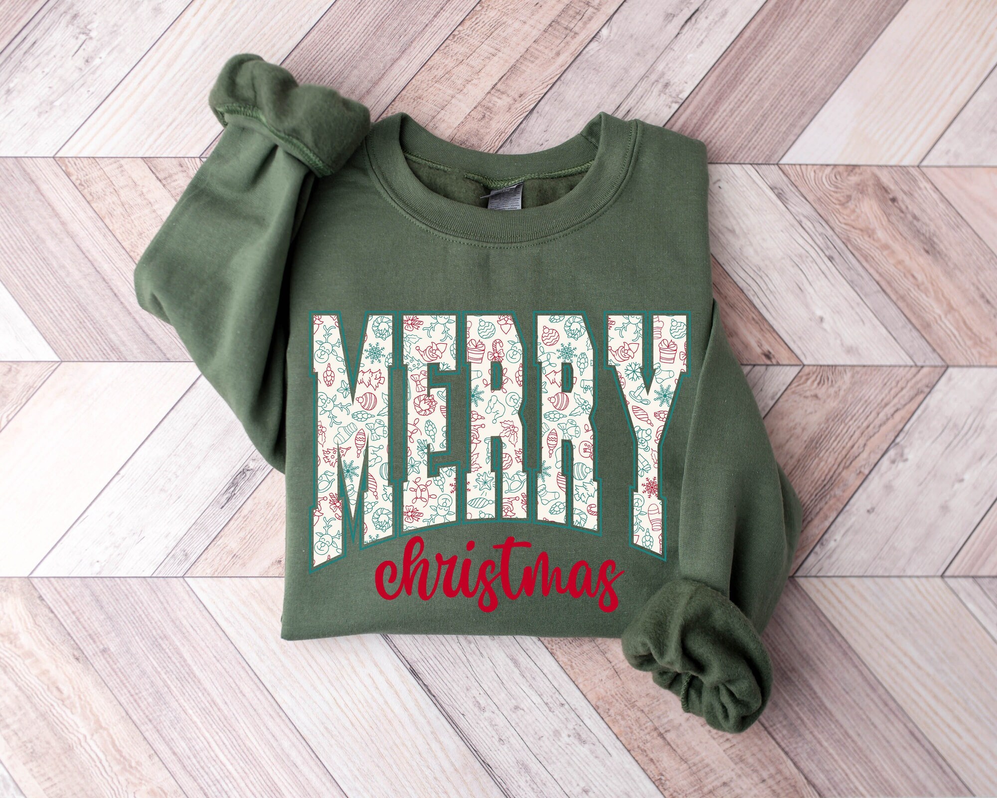 Christmas Sweatshirt Women Festive Holiday Gift image 0