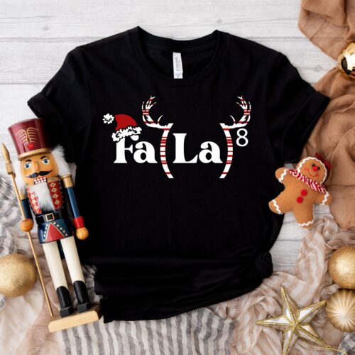 Merry Christmas Fa La La Festive Sweatshirt & Holiday Gift for Women image 0