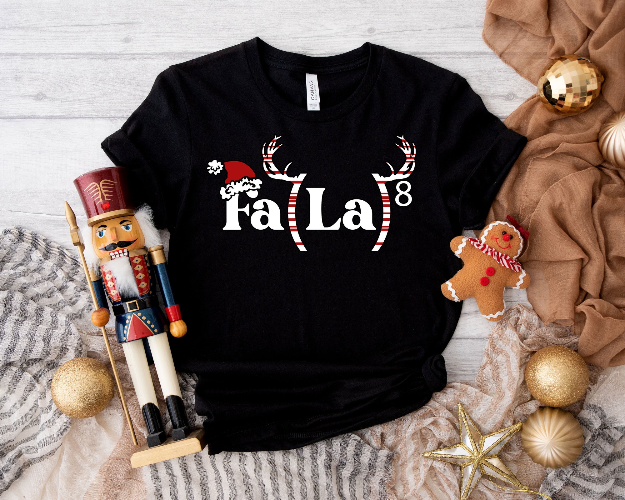 Merry Christmas Fa La La Festive Sweatshirt & Holiday Gift for Women image 0