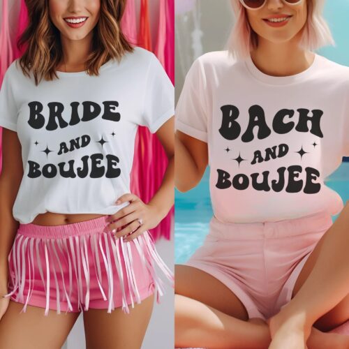 Bach and Boujee Bachelorette: Retro Oversized Shirt for Bridal Party image 0