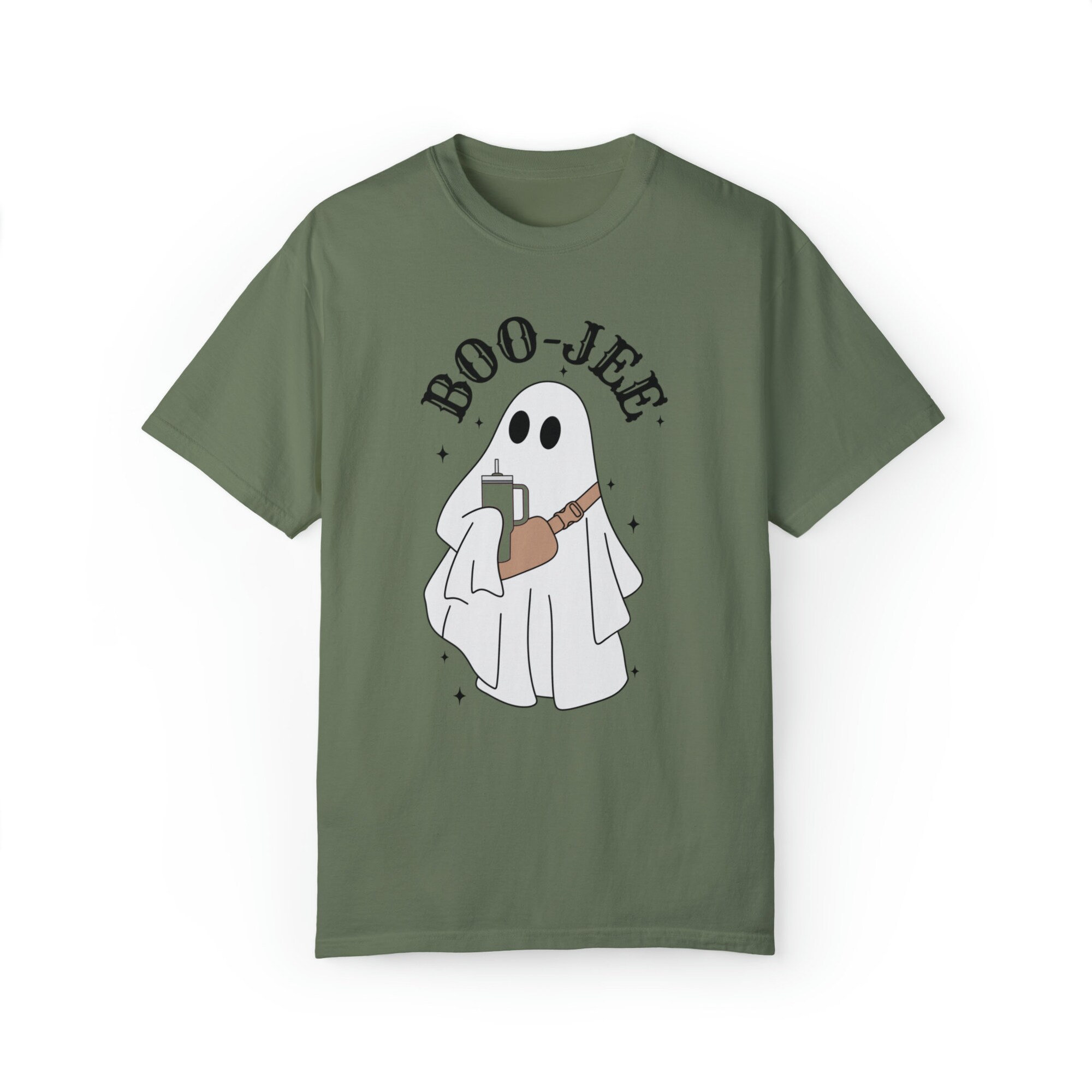 Trendy Boo Jee Halloween Ghost Shirt & Coffee Lover Tee image 6