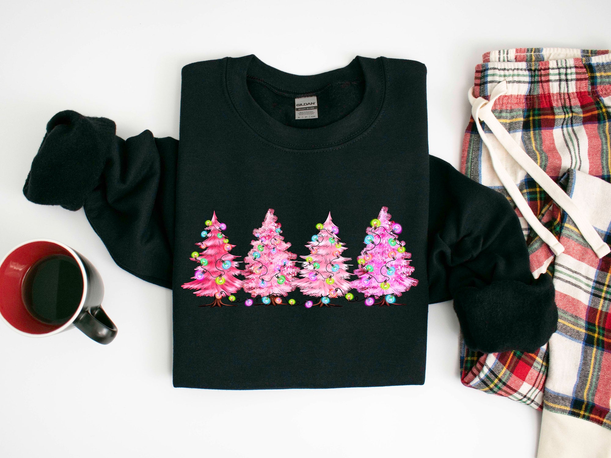 Christmas Tree Sweatshirt: Cake Sweater Tis The Season Tee Party Shirt image 3