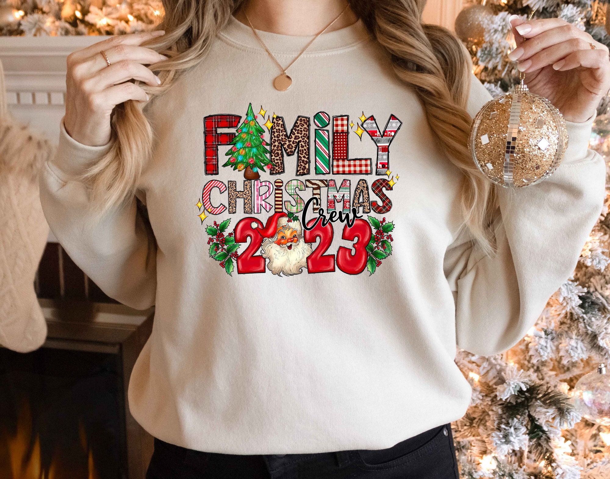 Family Christmas 2024 Shirt | Matching Santa Party Gift Tee image 0