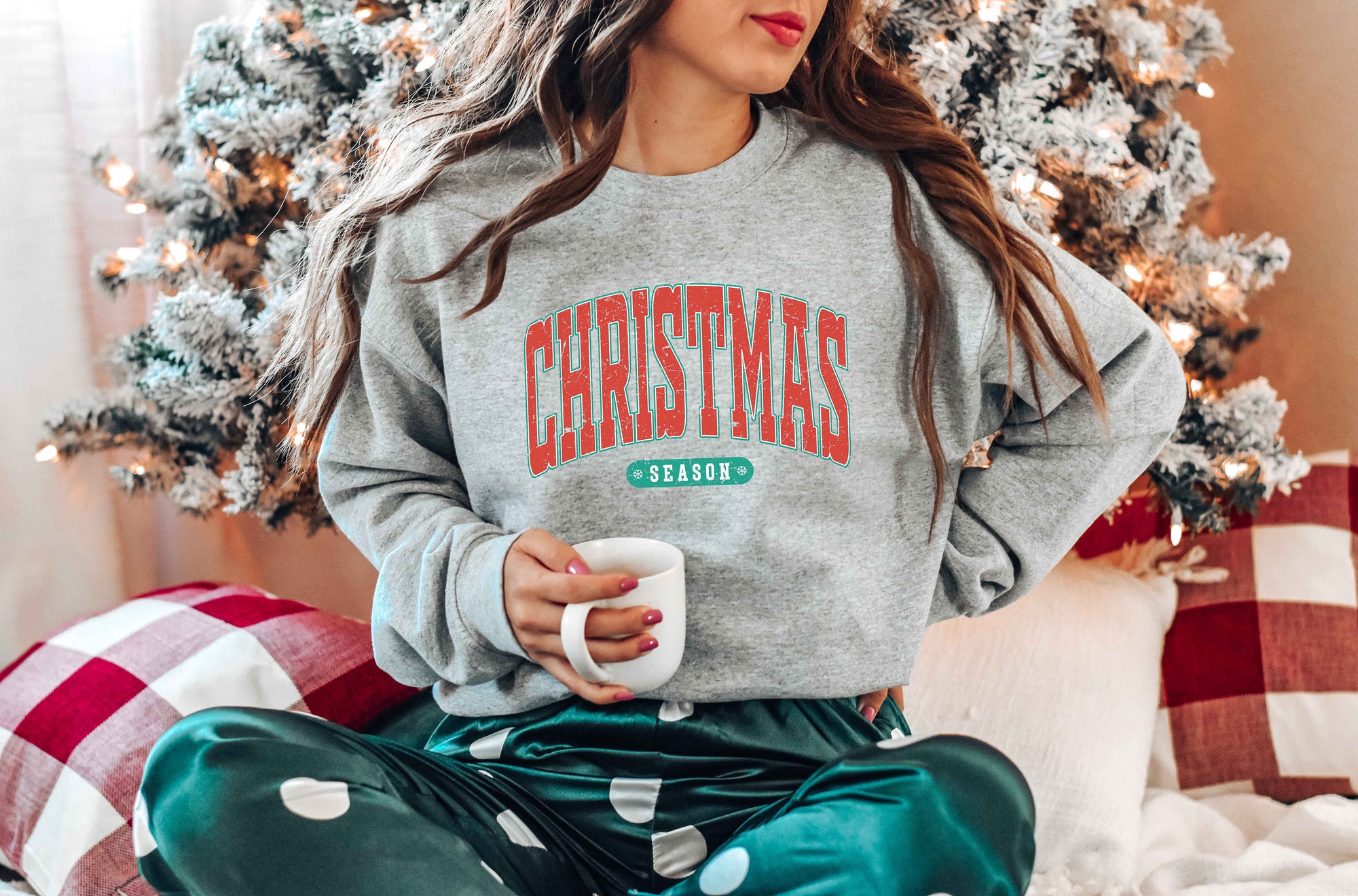 Christmas Season Sweatshirt | Merry Christmas Family Shirt image 1