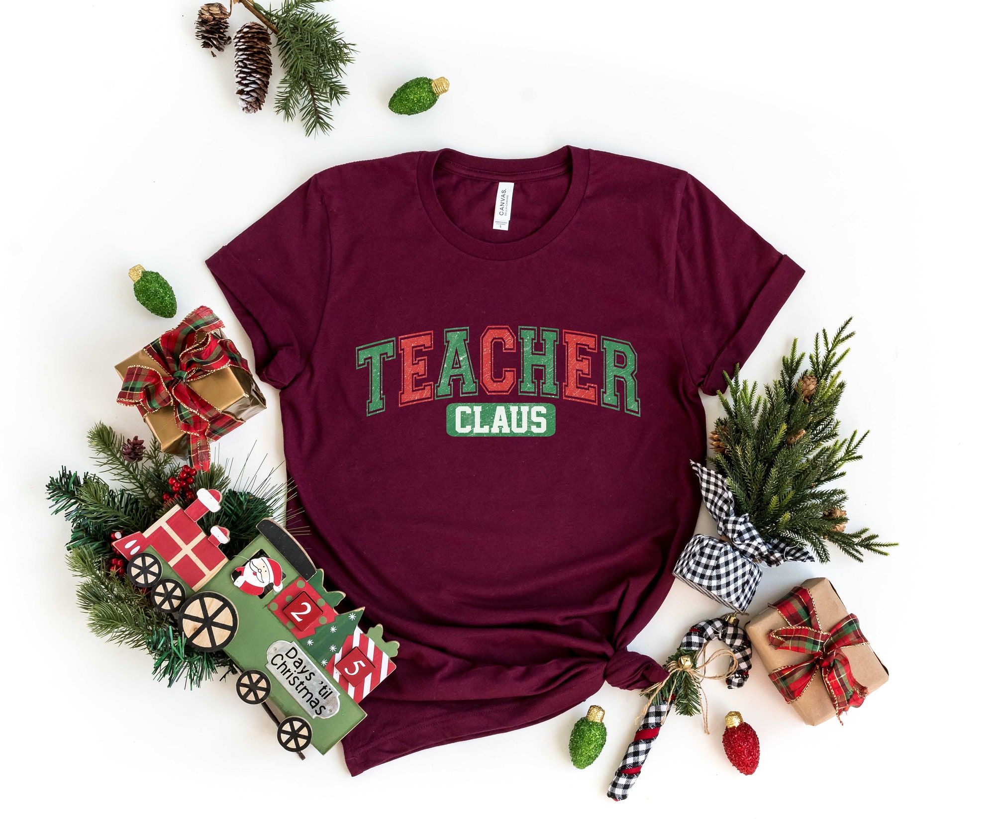 "Teacher Claus Sweatshirt: Christmas Gift for Teaching Teacher Life" image 2