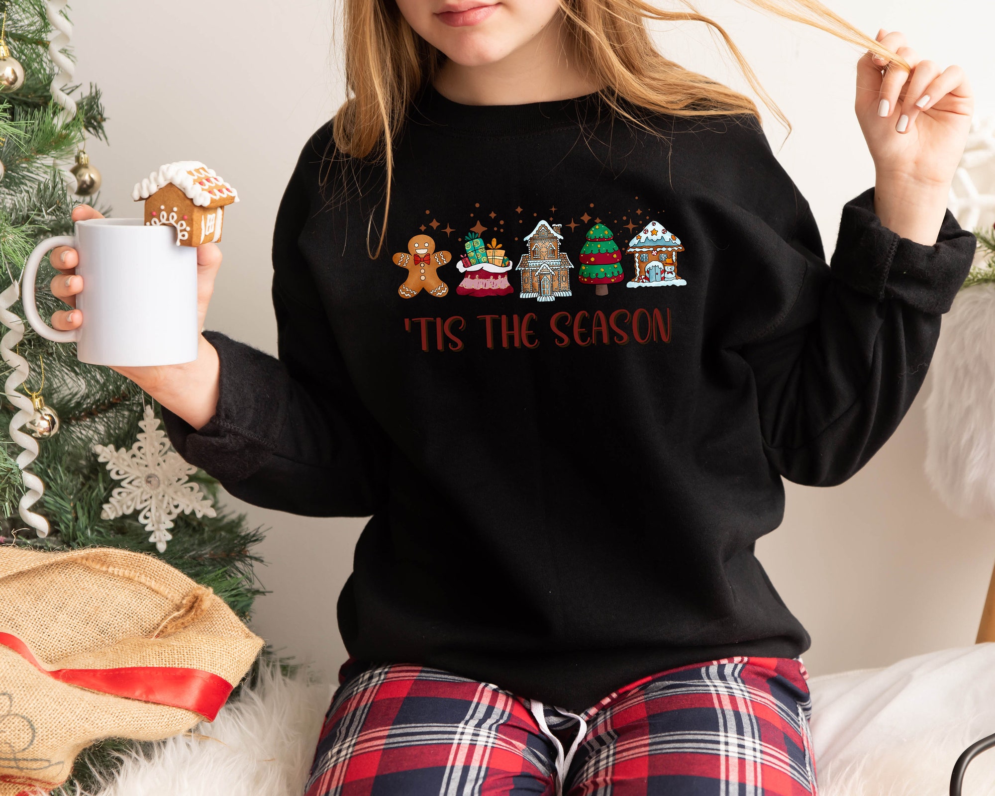 Merry Christmas & Gingerbread Season Sweatshirt image 2