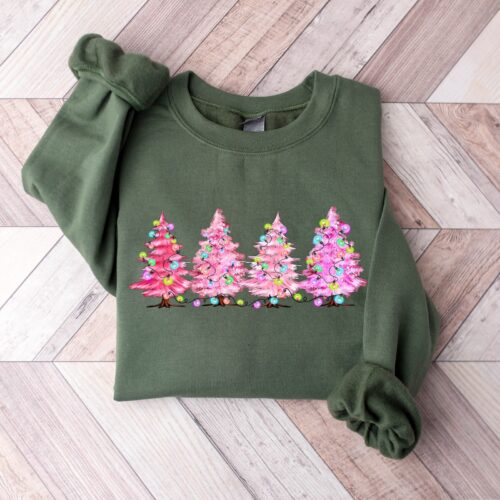 Christmas Tree Sweatshirt: Cake Sweater Tis The Season Tee Party Shirt image 0