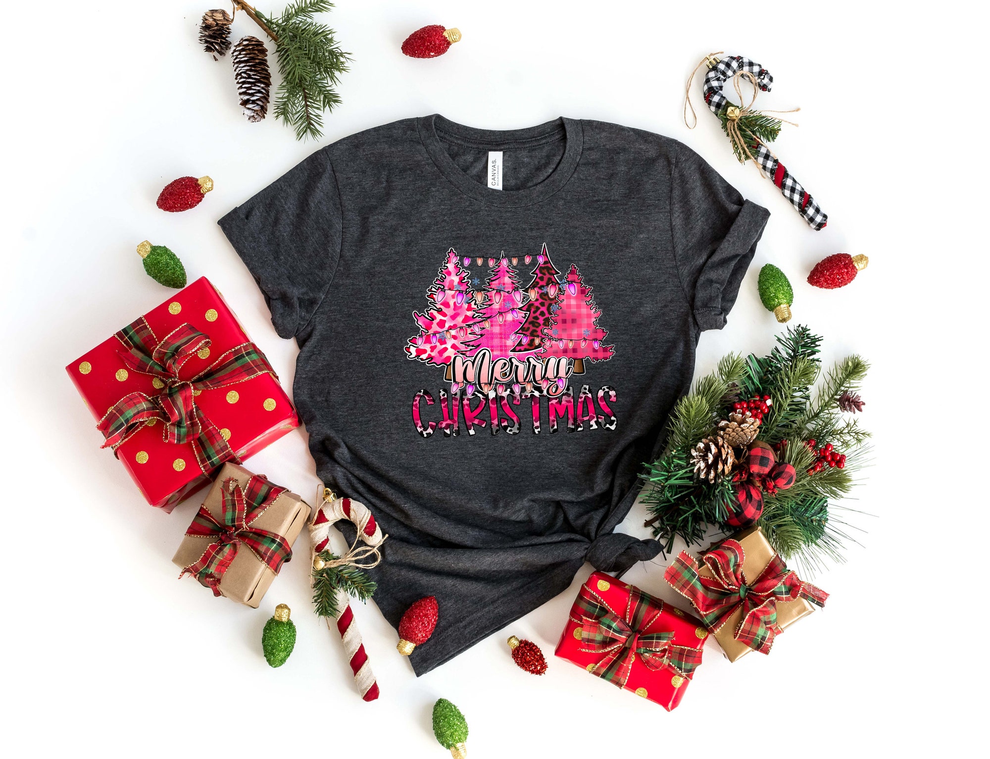 Christmas Tree Sweatshirt | Cake Sweater & Tis The Season Party Tee image 2