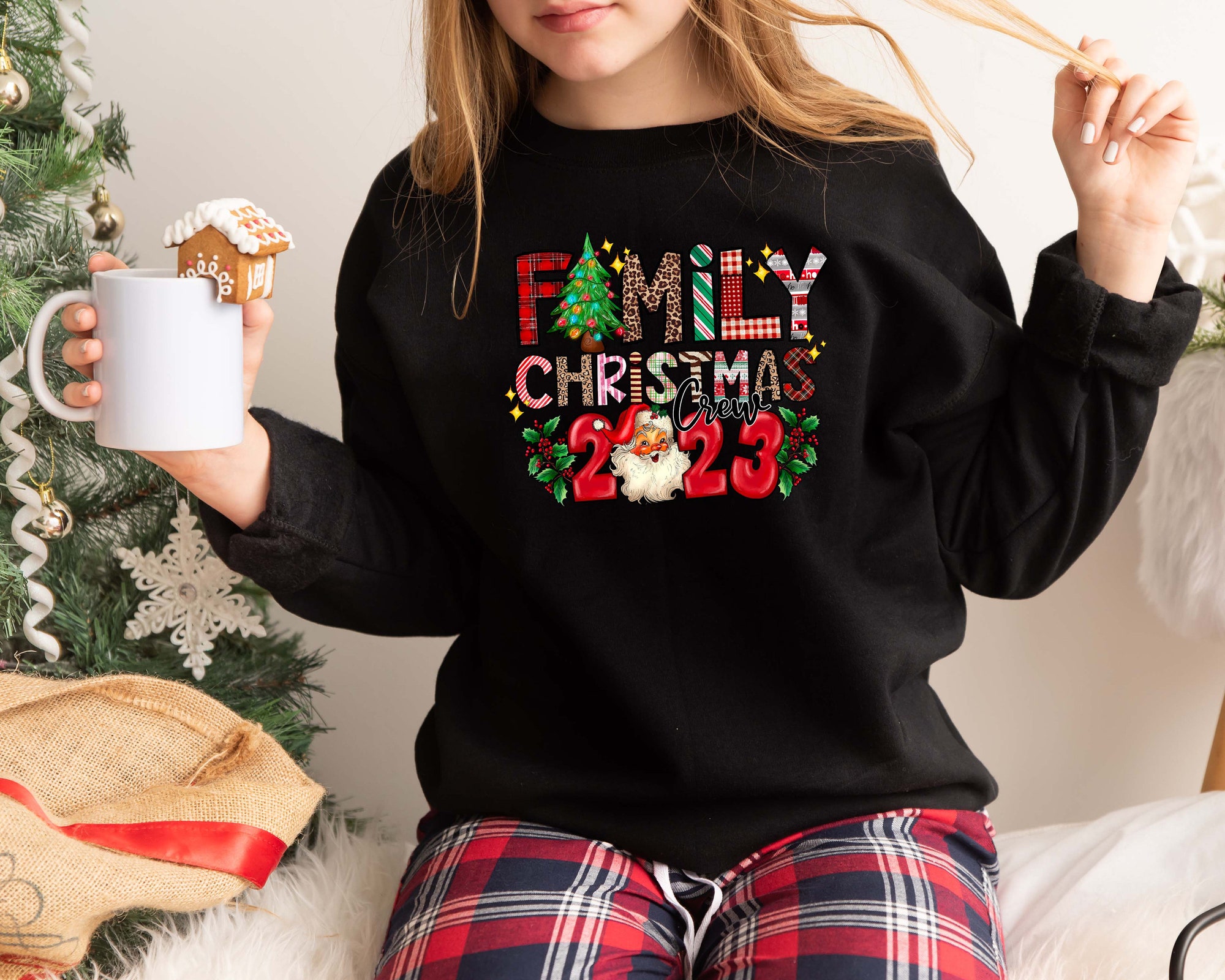 Family Christmas 2024 Shirt | Matching Santa Party Gift Tee image 4