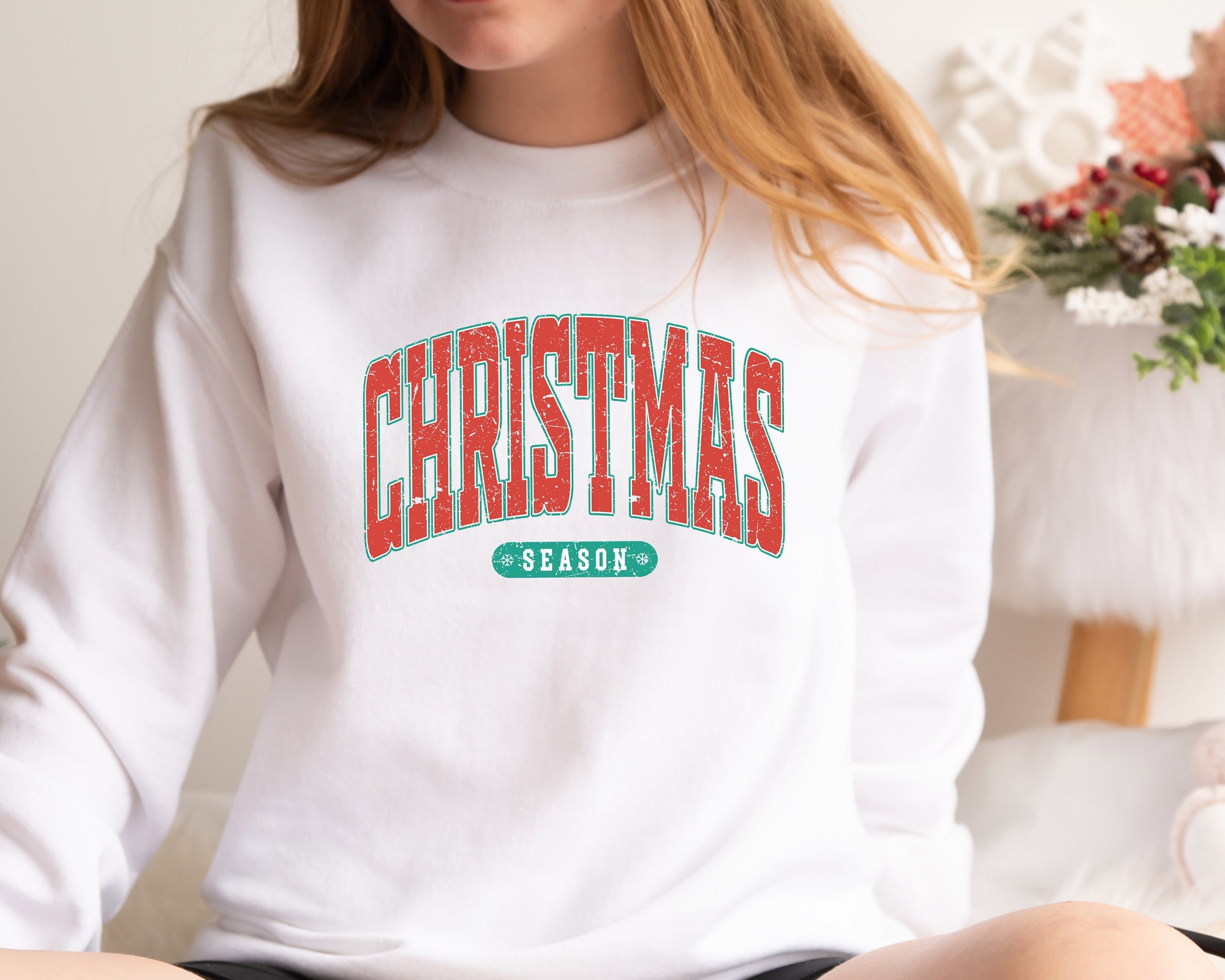 Christmas Season Sweatshirt | Merry Christmas Family Shirt image 0