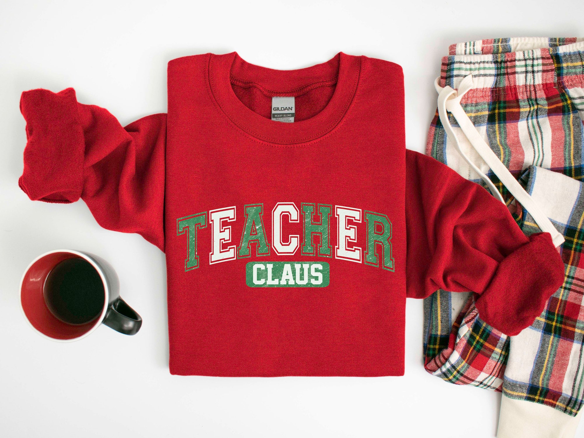 "Teacher Claus Sweatshirt: Christmas Gift for Teaching Teacher Life" image 3