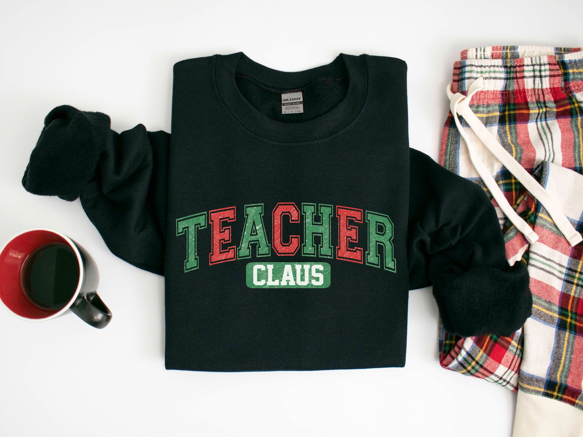 "Teacher Claus Sweatshirt: Christmas Gift for Teaching Teacher Life" image 4